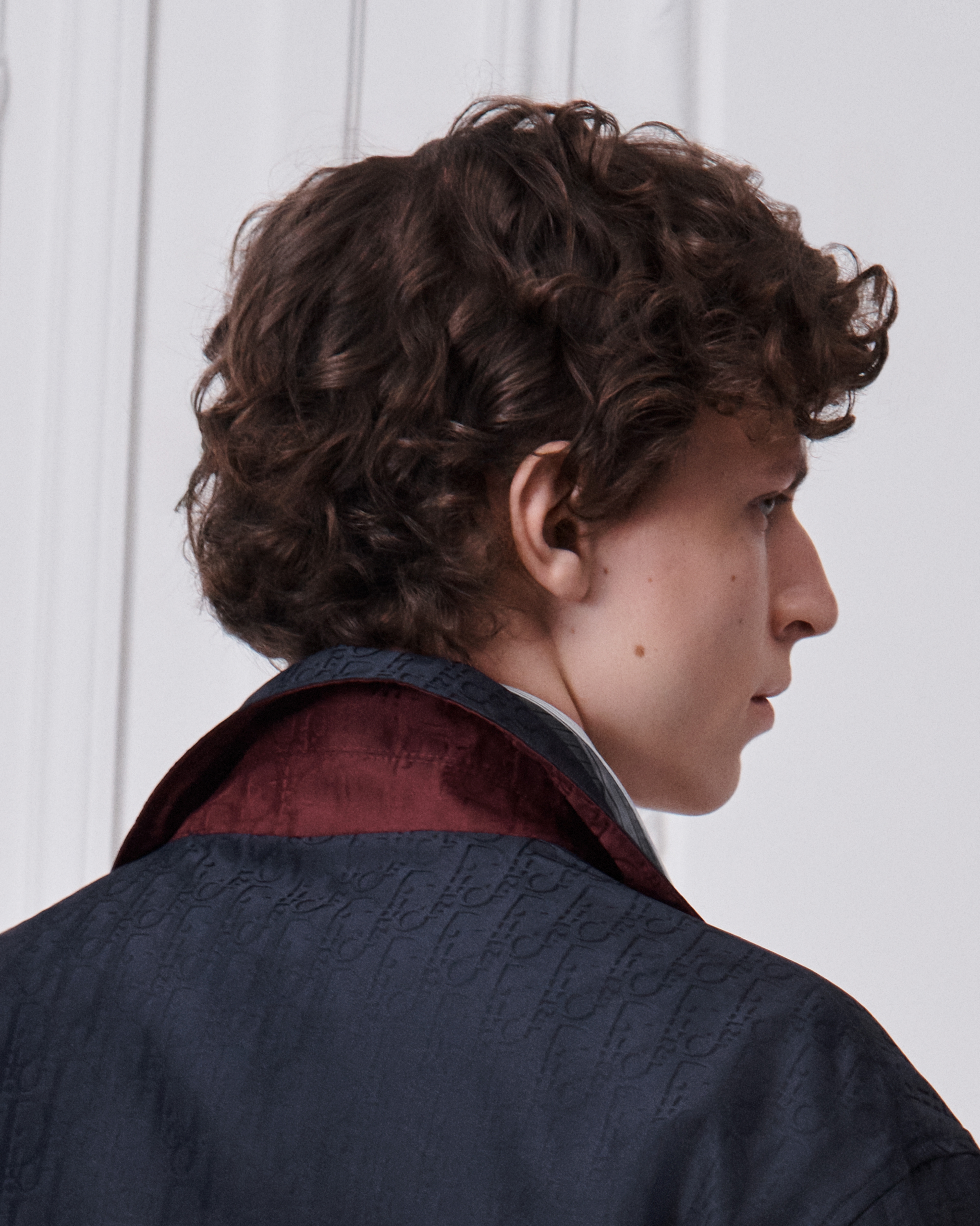 Dior Oblique Reversible Jacket Red and Navy Blue Technical Jacquard E03