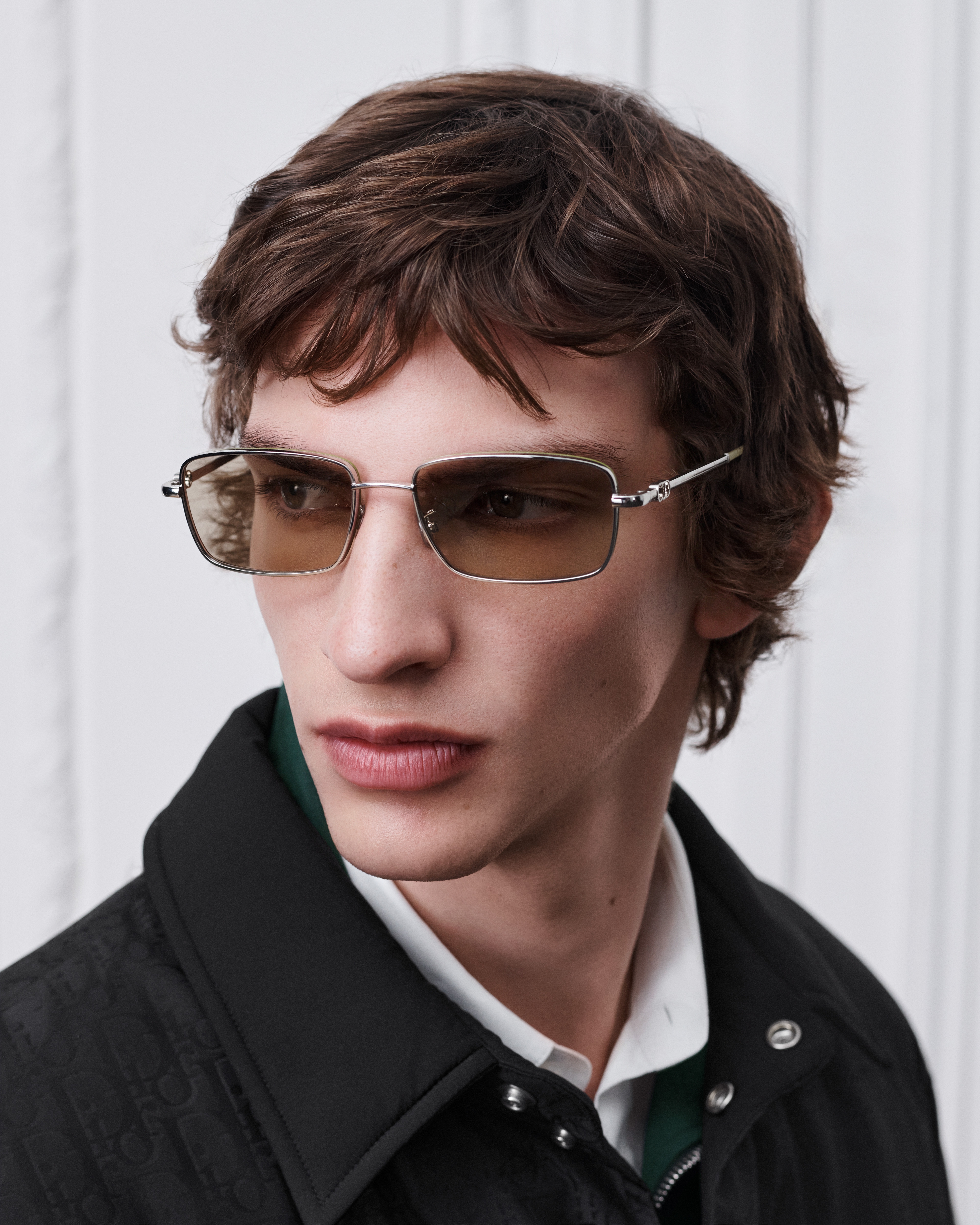 Petit CD S1U Beige Rectangular Sunglasses E29