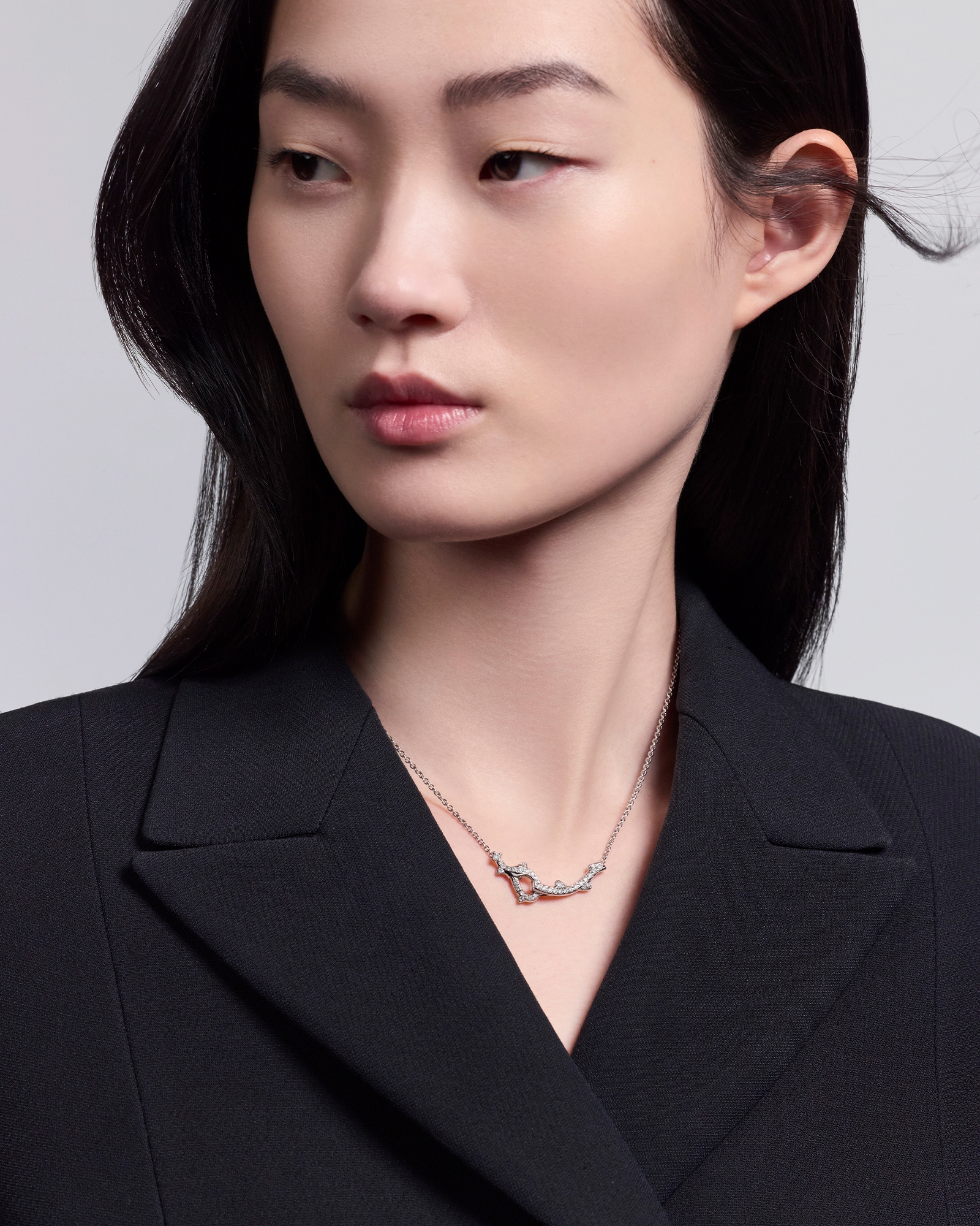 Bois de Rose ネックレス ホワイトゴールド & ダイヤモンド E01