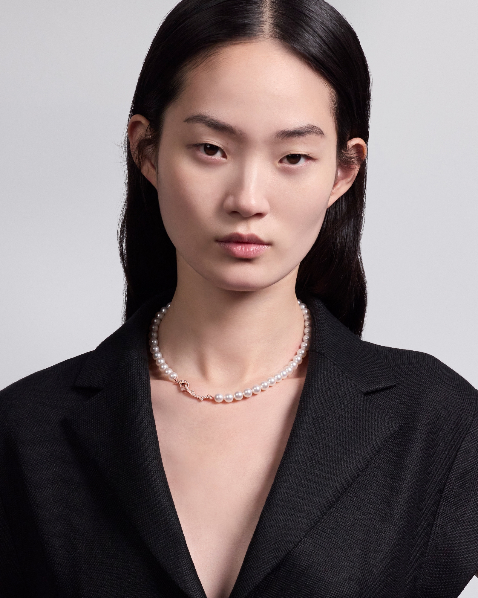 Bois de Rose ネックレス ピンクゴールド・淡水パール・ダイヤモンド E01