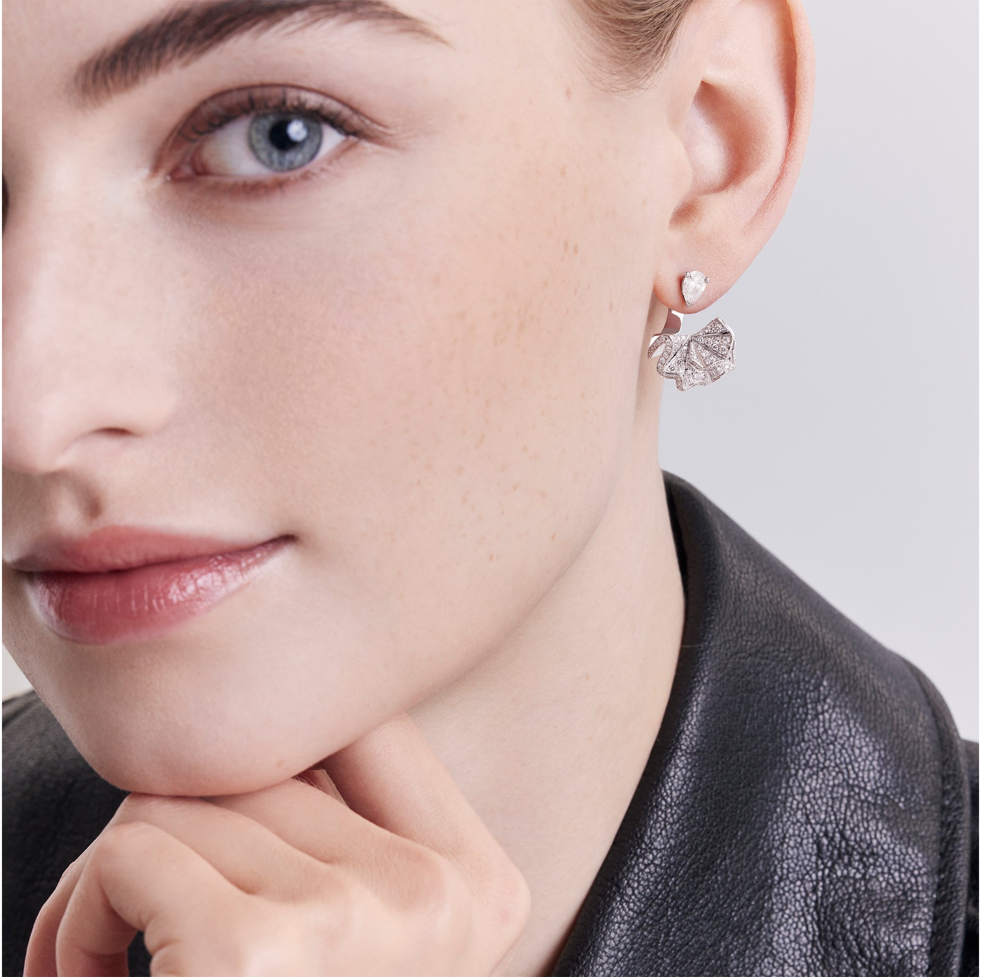 Couture Dior Earrings White Gold and Diamonds DIOR