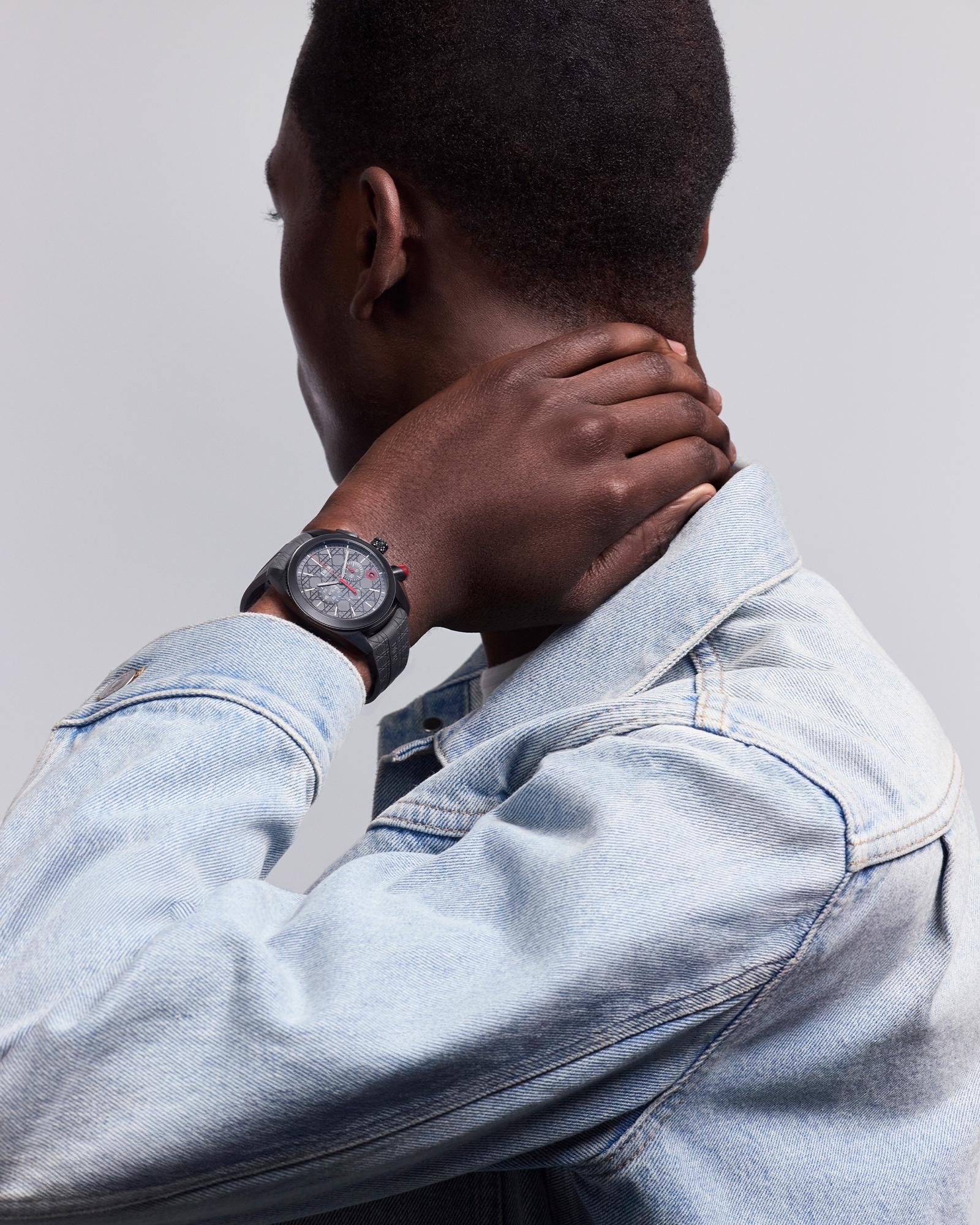 Look Chiffre Rouge Chronographe Gray Ultramatte Ø 41 MM, Automatic, Gray Ultramatte Steel and Polished Steel E01