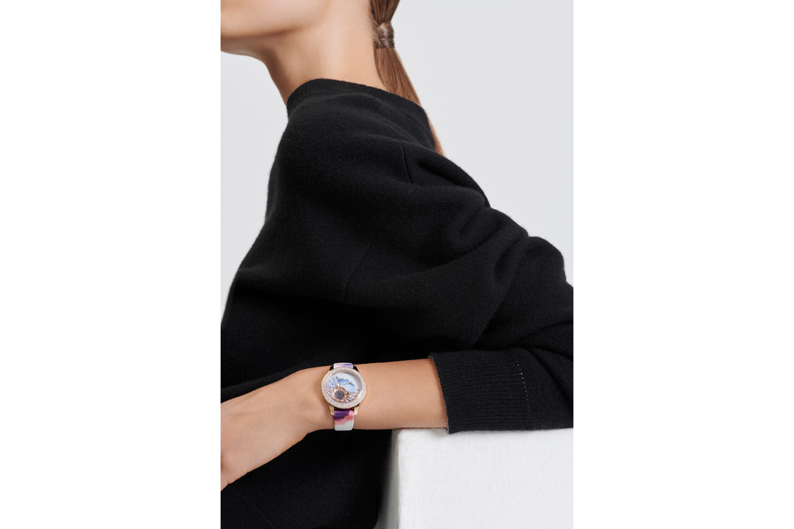 Fumagazzi BoomWatch ChronoZoo - Orologio Cronografo 42mm Bianco E Rosa, Cinturino Silicone, 5 ATM, Made In Italy