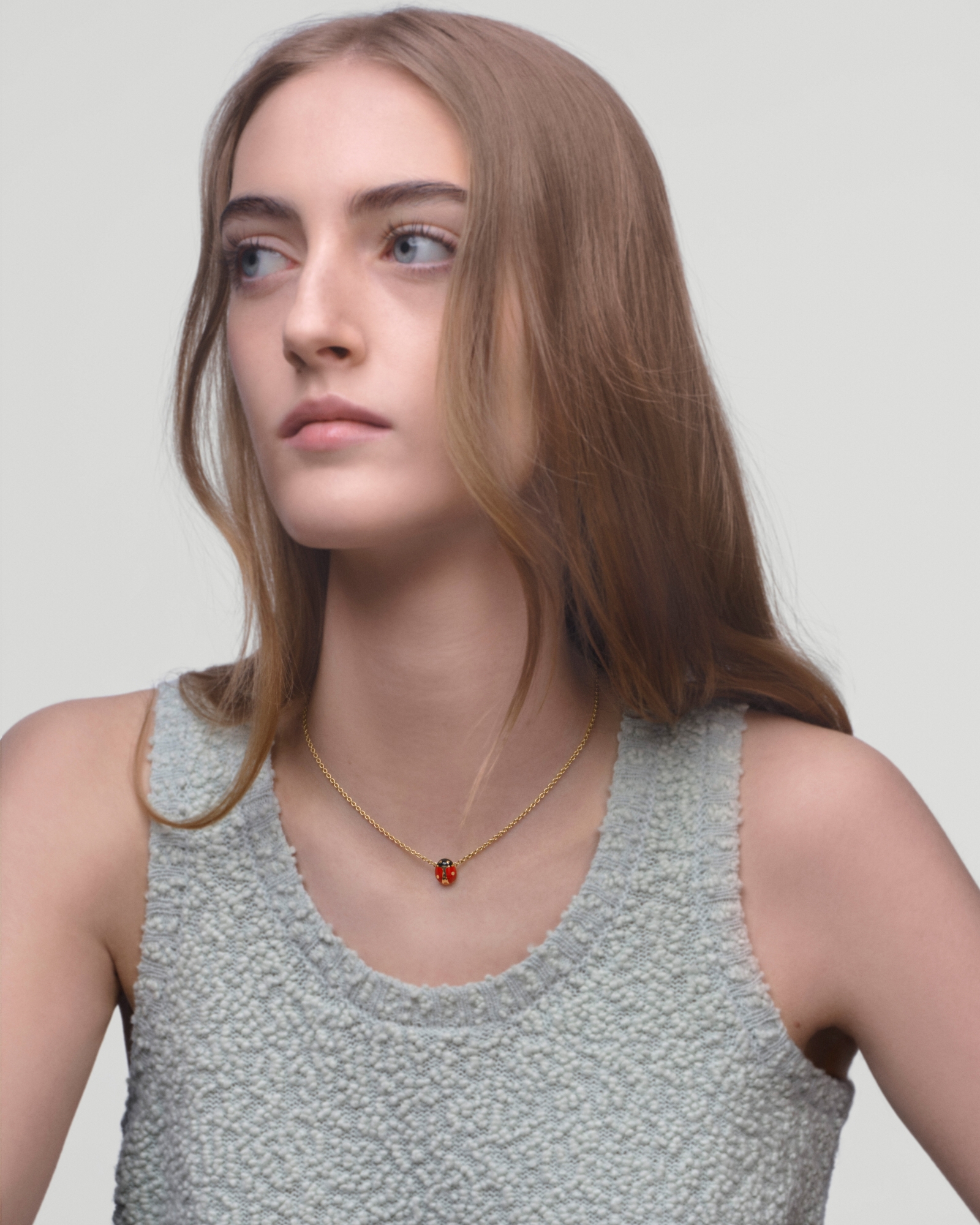 Diorette Halskette Gelbgold und Lack E01