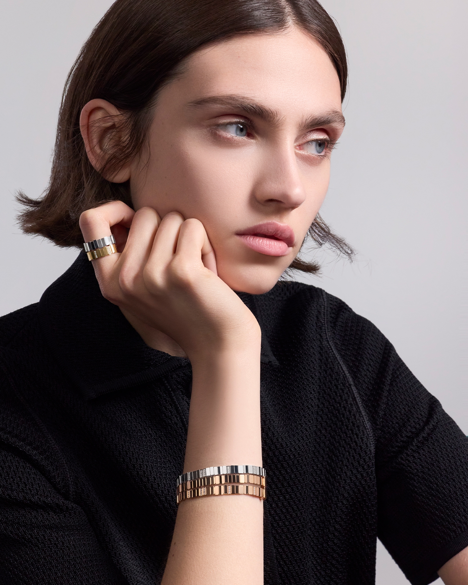 Look GEM DIOR Bracelet Pink Gold E01