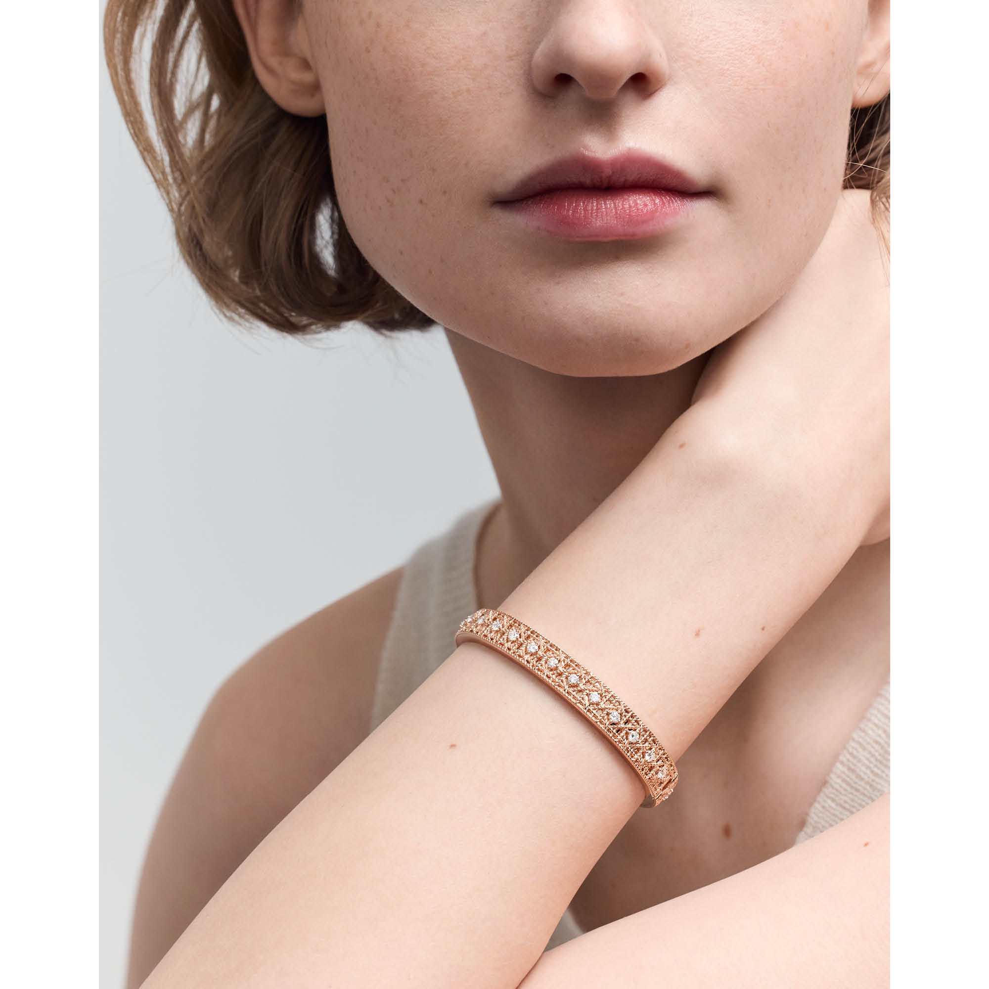 look_image_alt_prefix My Dior Armreif Rosé- und Weißgold mit Diamanten E01