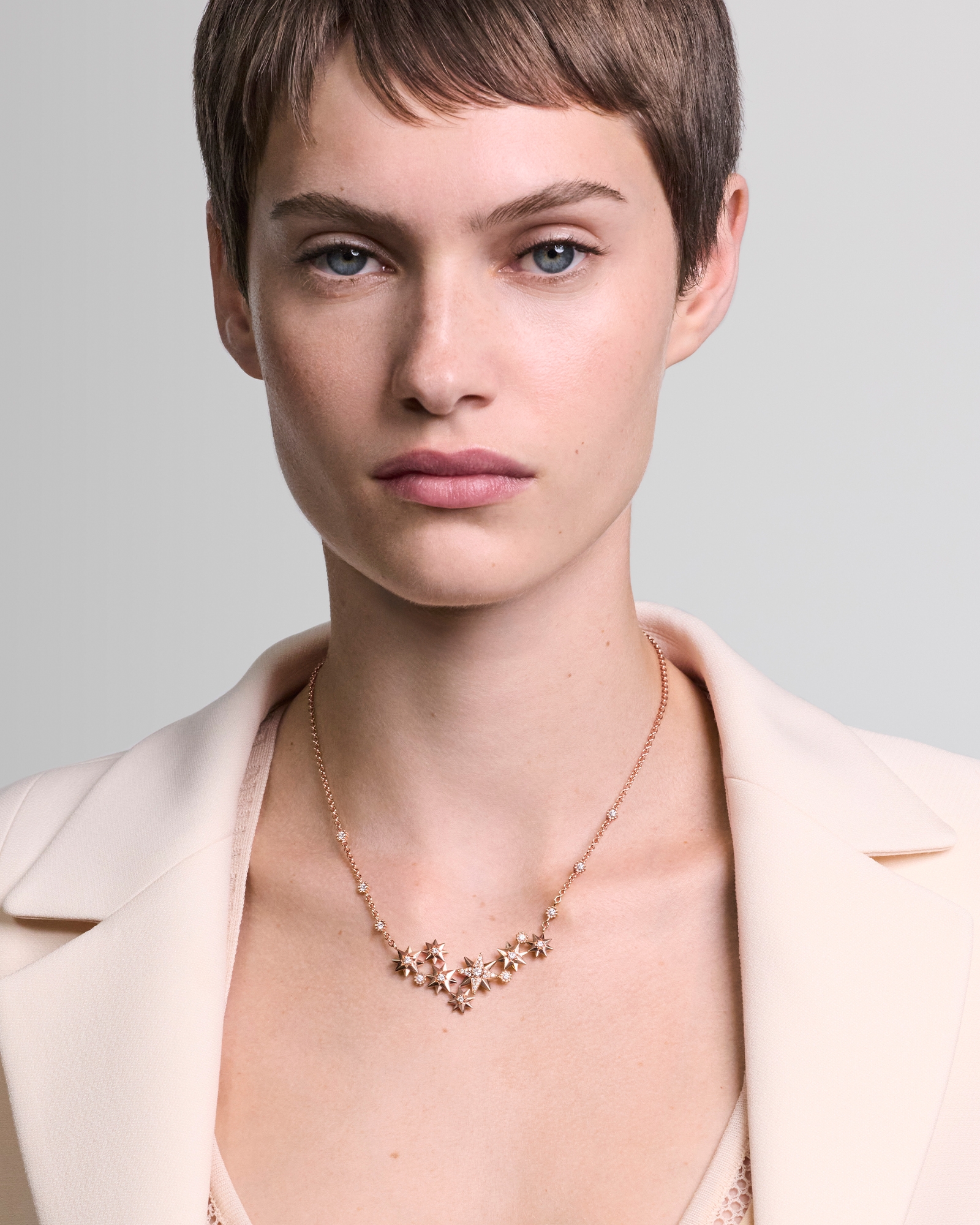 Look Étoile des Vents Necklace Pink Gold and Diamonds E01