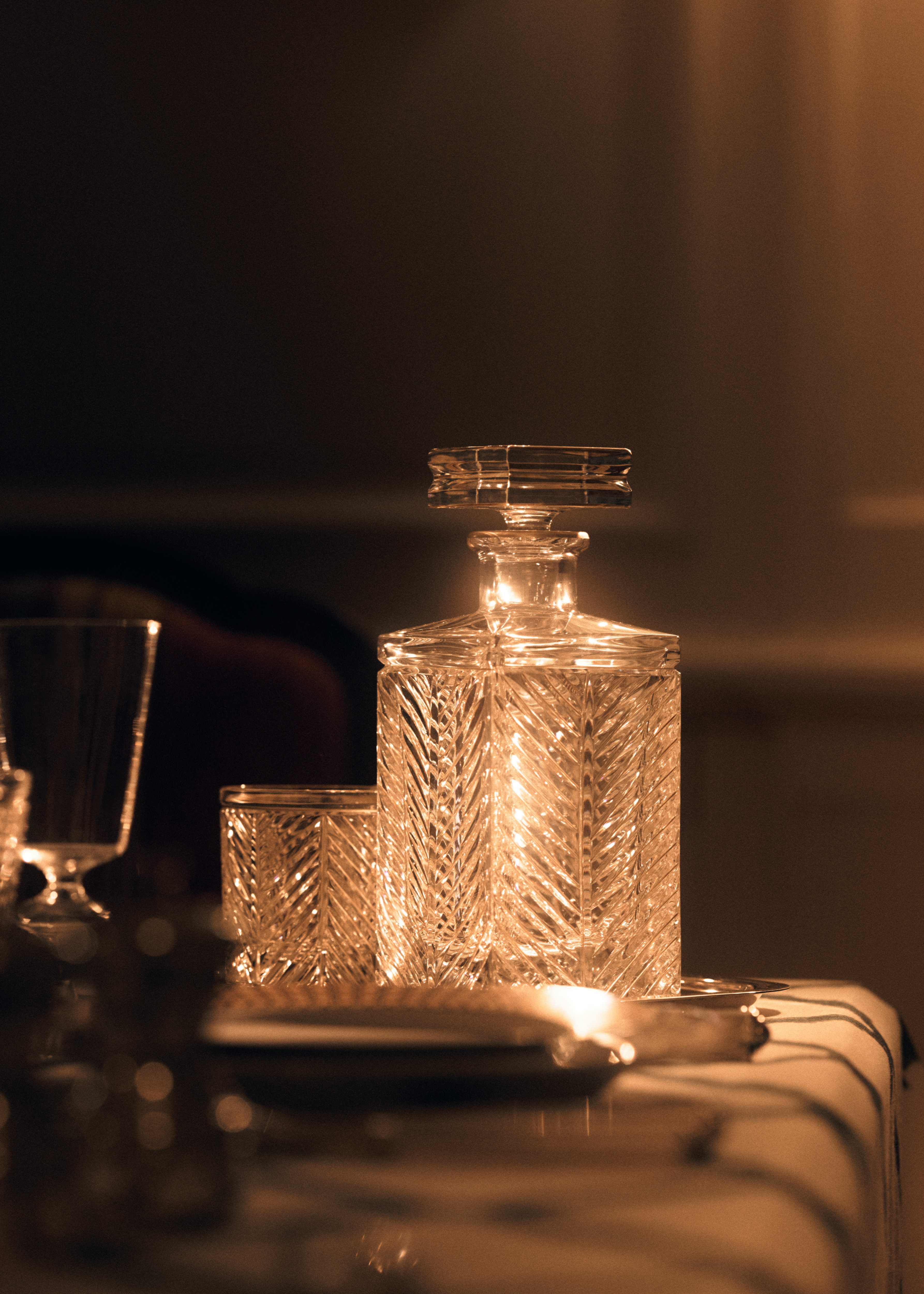 look_image_alt_prefix Whiskykaraf Handbeschilderd transparant kristal E11