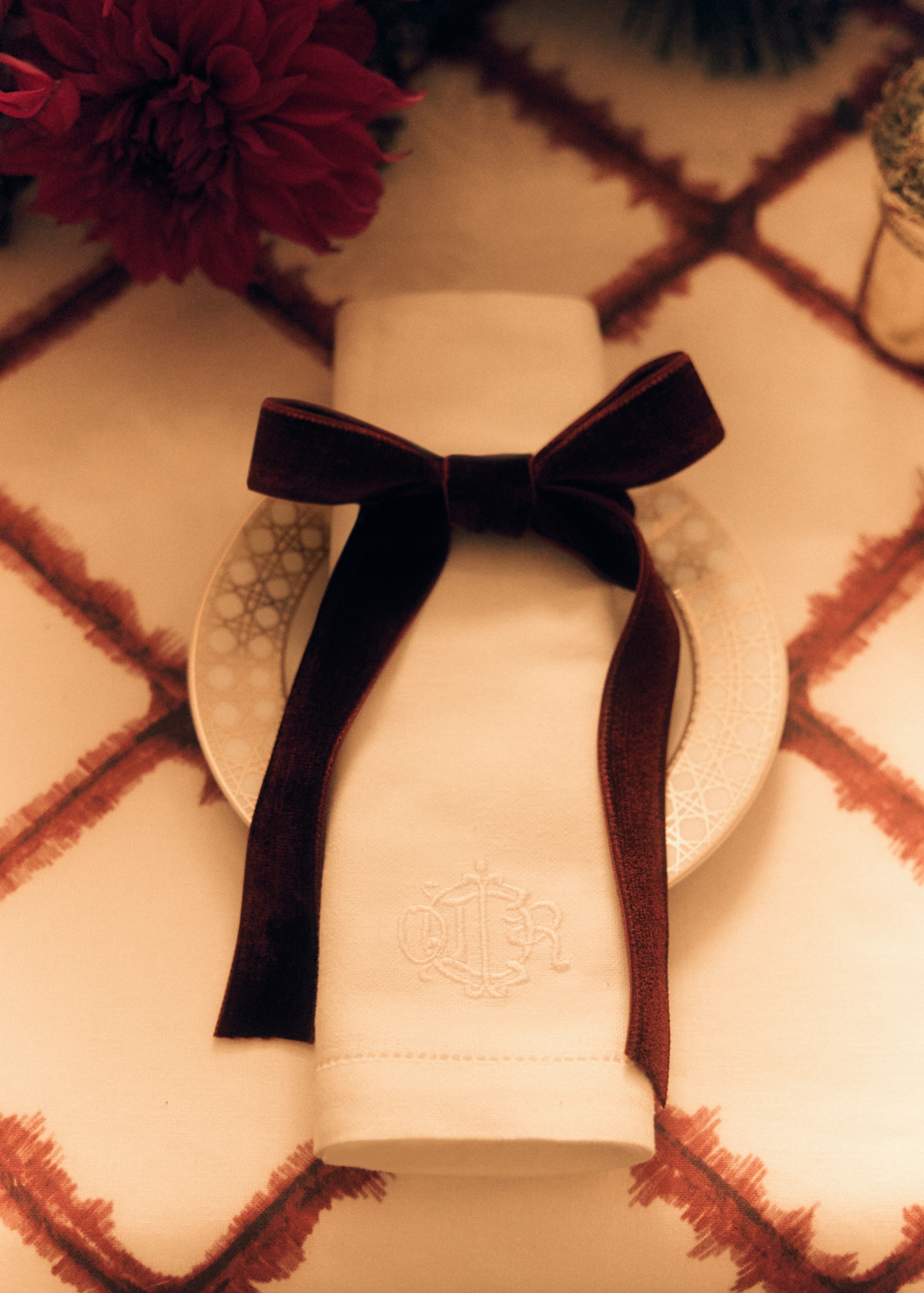 Look Napkin White Embroidered Cotton E13