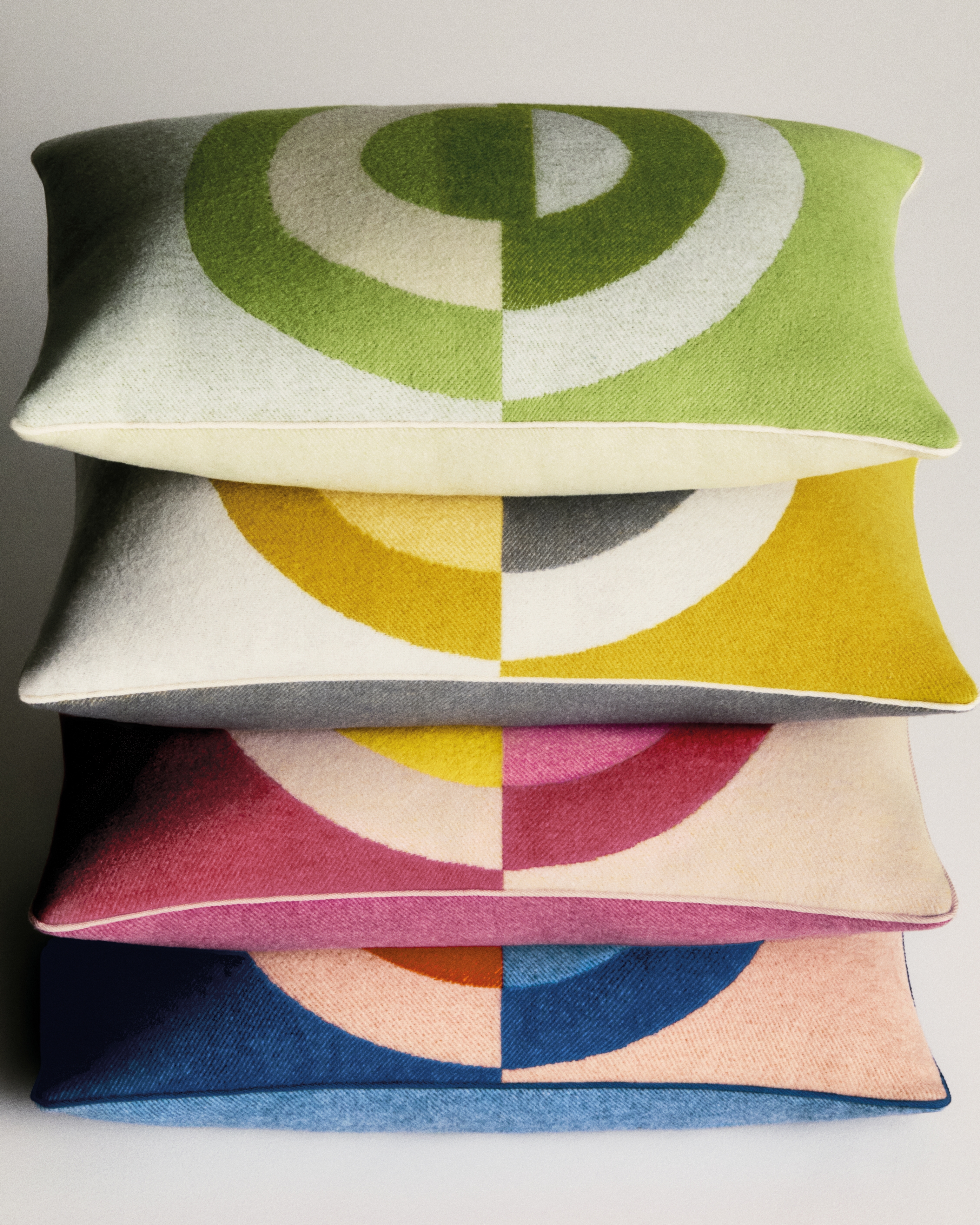 look_image_alt_prefix Rechteckiges Kissen CD Entrelacés Wolle und Kaschmir in Rosa E06