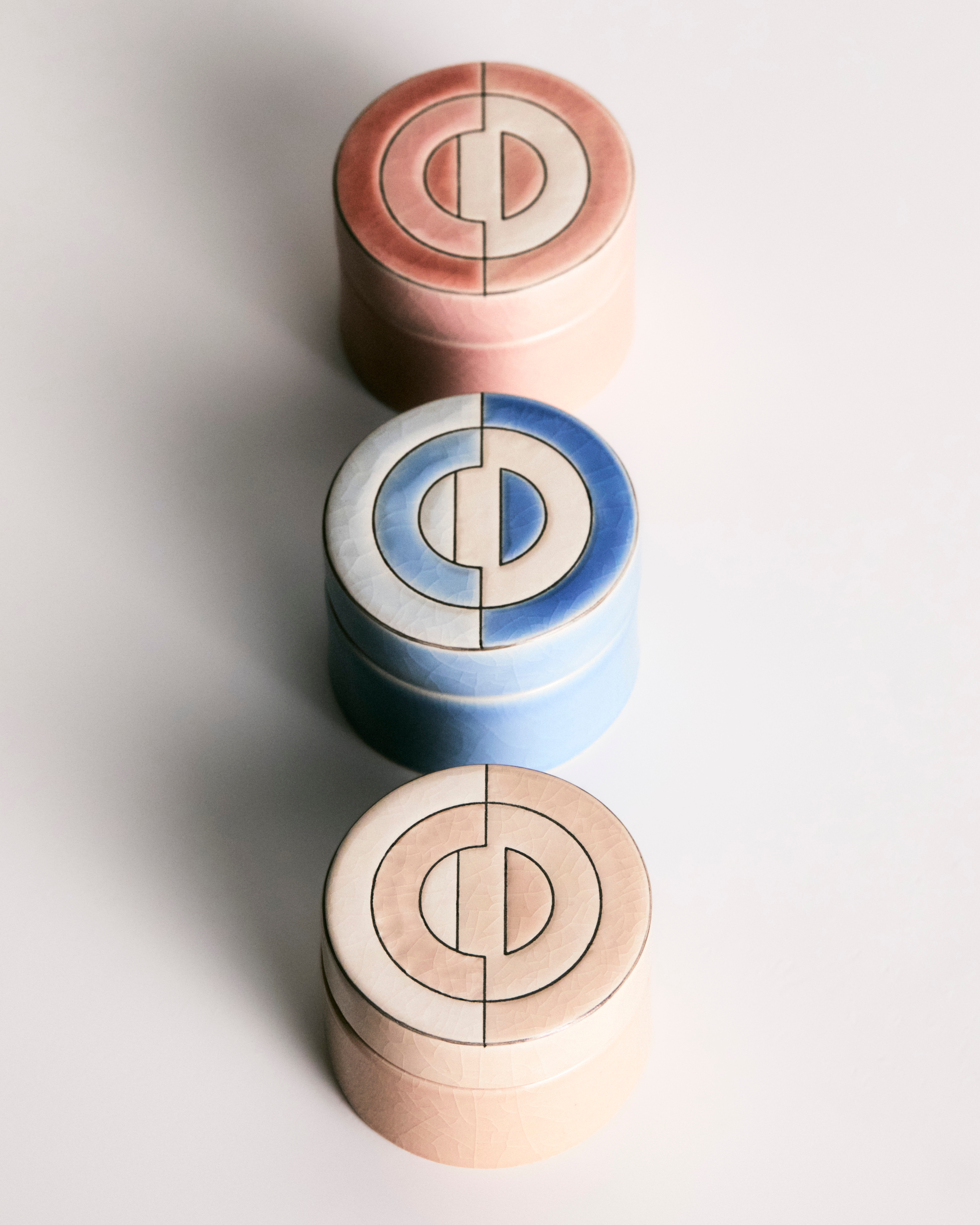 ベビートゥース ボックス Manufacture des Émaux de Longwy for Dior CD Entrelacés E08