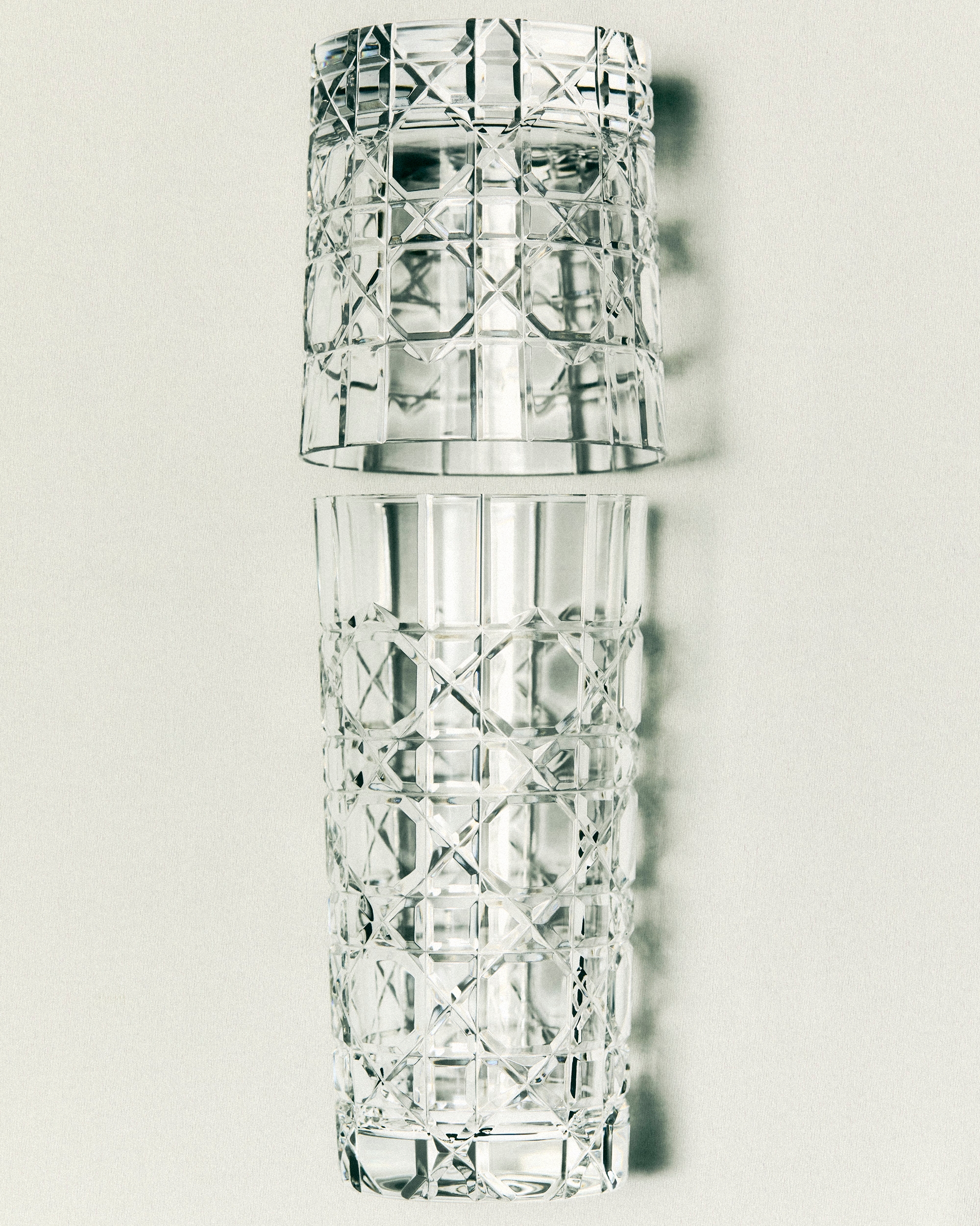 Whiskey Glass Crystal with Cannage Motif E08