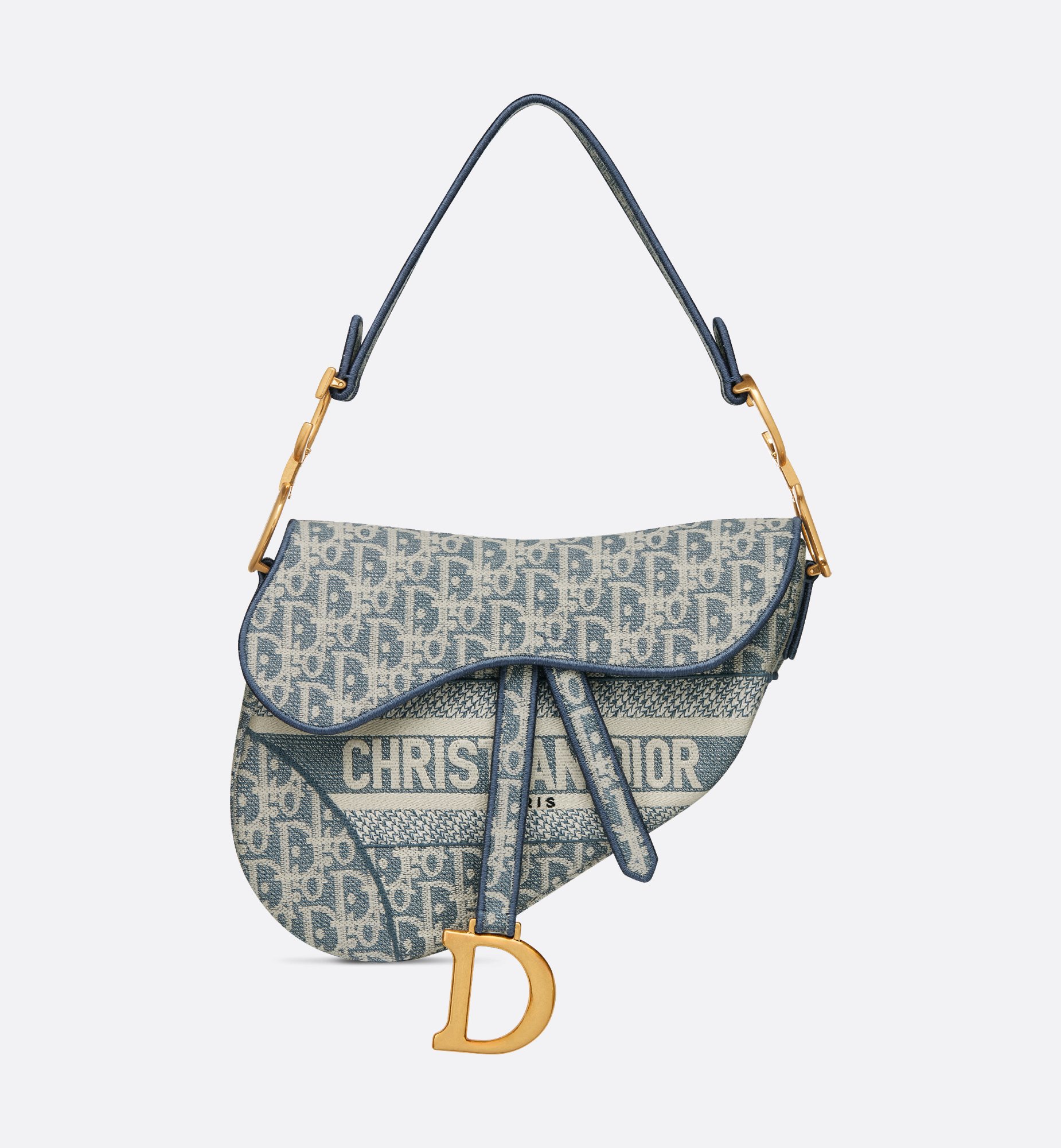 DIOR | Saddle バッグ ディオール オブリーク シャンブレー DIOR | Saddle バッグ ディオール オブリーク シャンブレー
