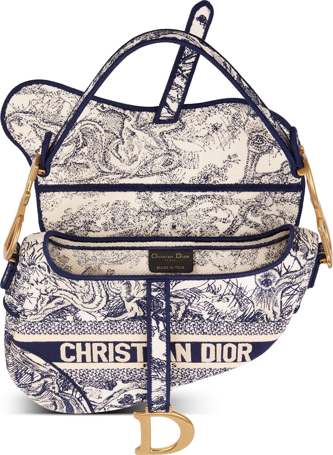 Dior saddle embroidered bag hotsell