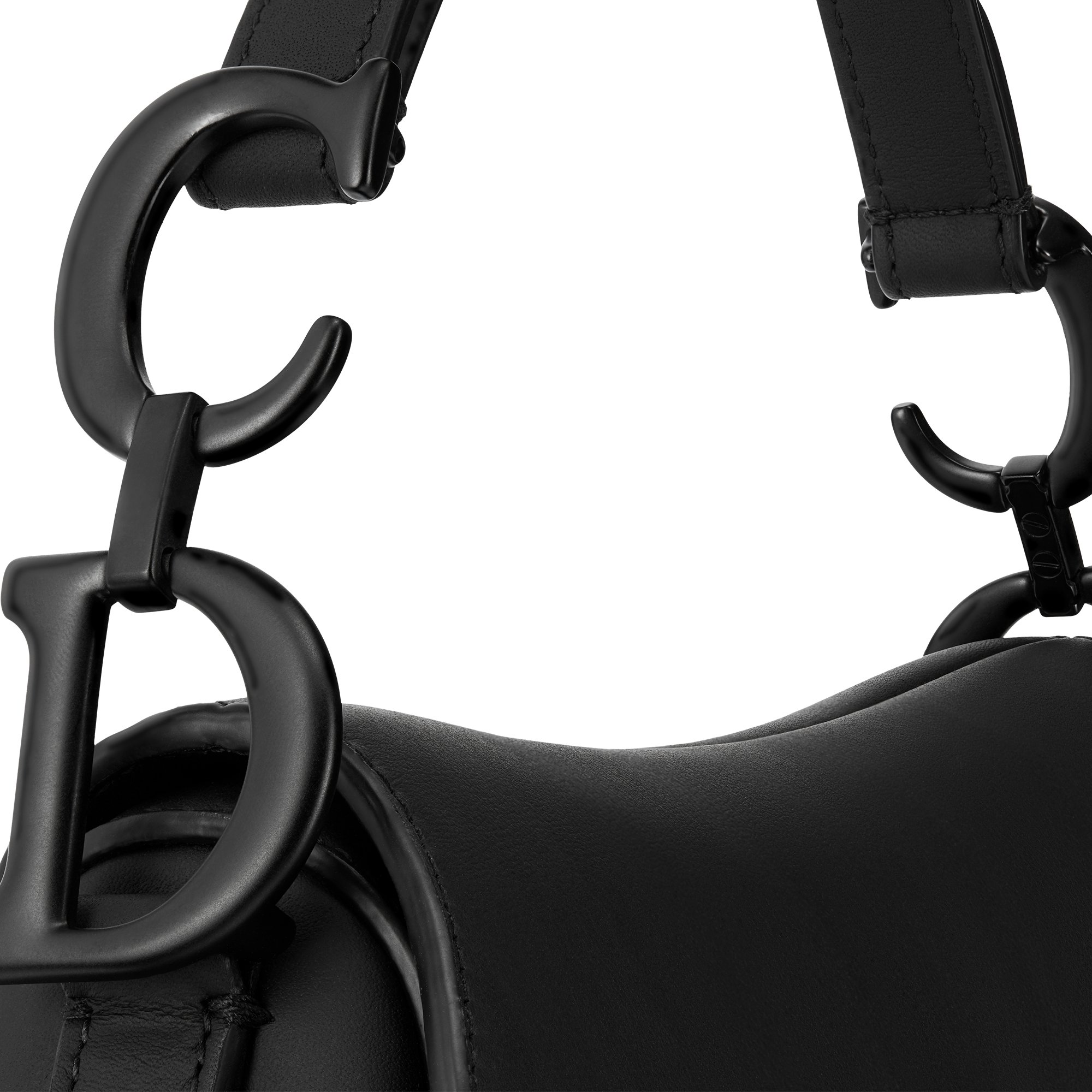 Dior saddle all black shop