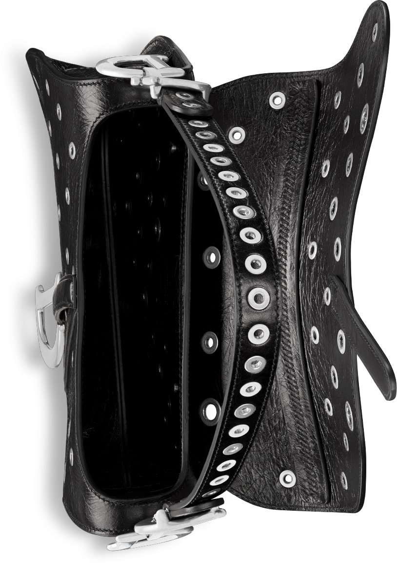 Saddle Bag with Strap Top shot view