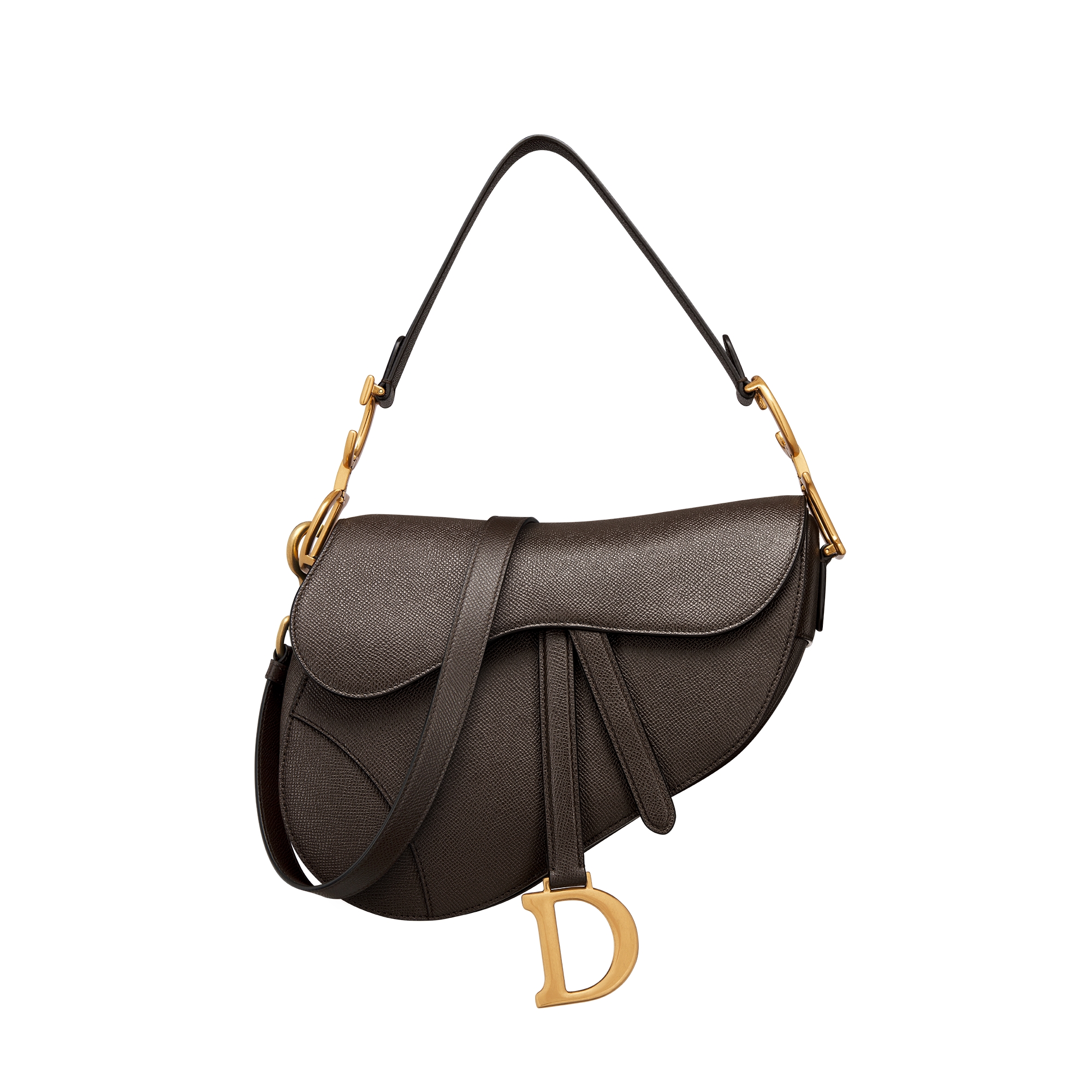  Dark Chocolate Brown Grained Calfskin