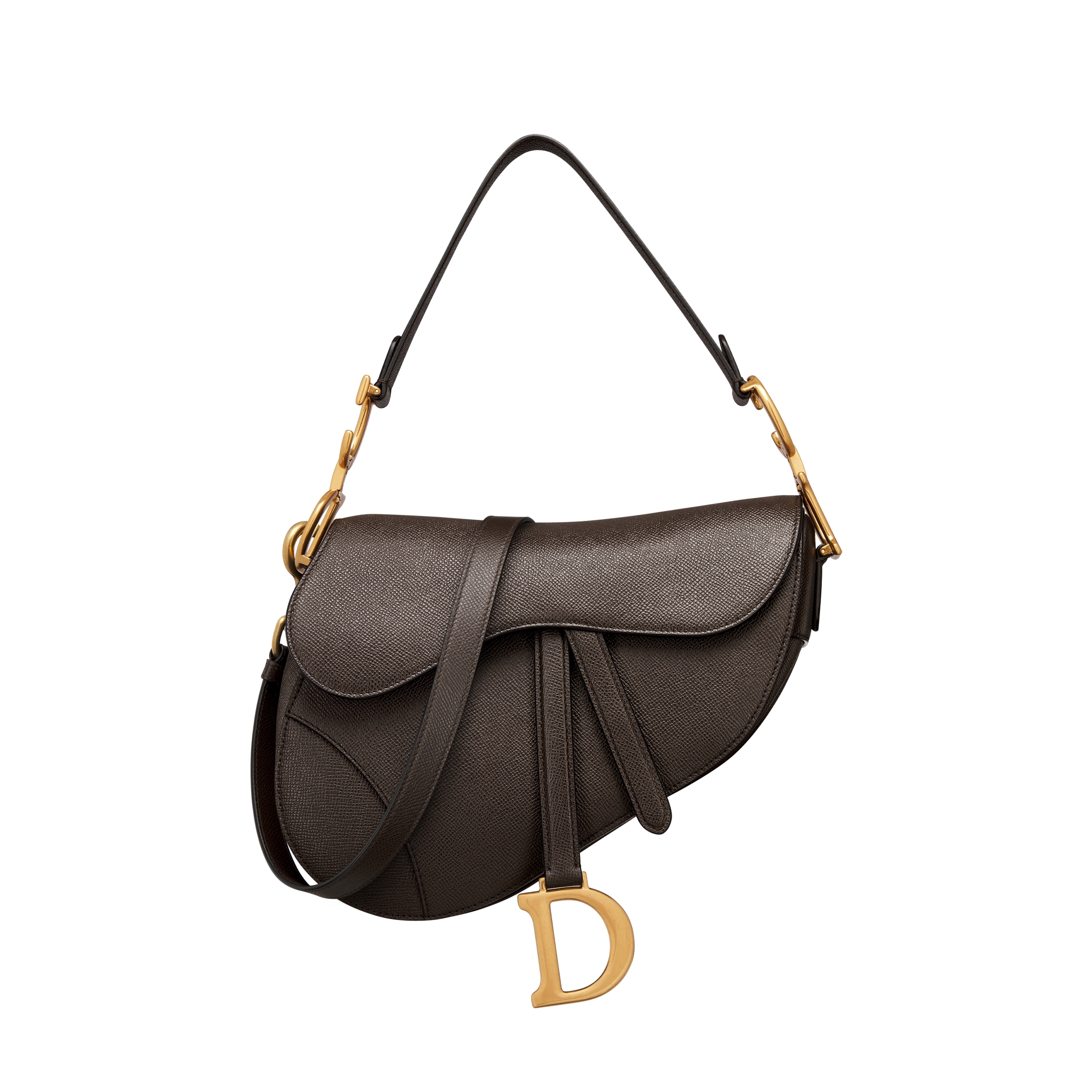  Dark Chocolate Brown Grained Calfskin