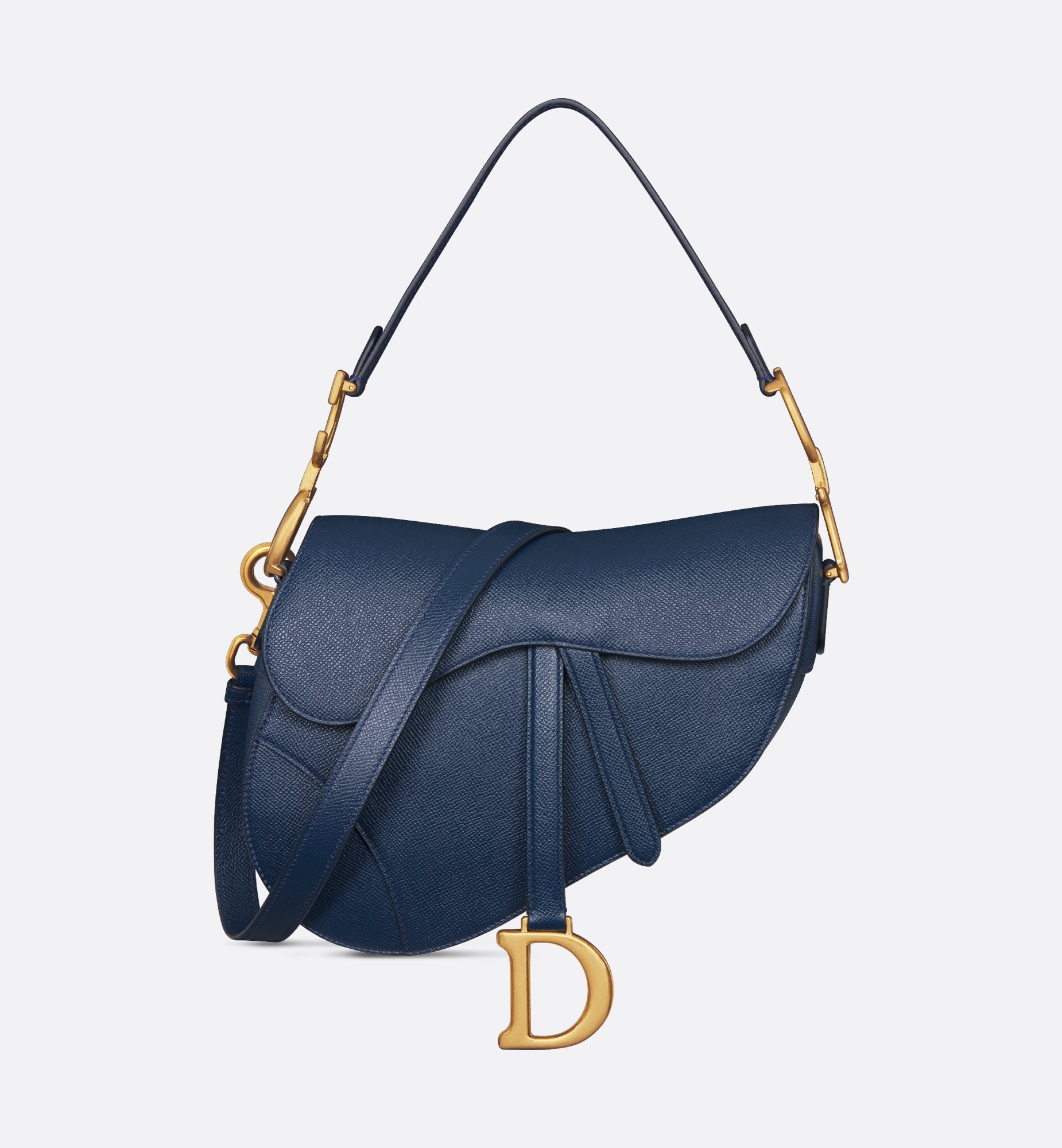 Saddle Bag with Strap Cherry Red Grained Calfskin | DIOR Saddle Bag with Strap Cherry Red Grained Calfskin | DIOR