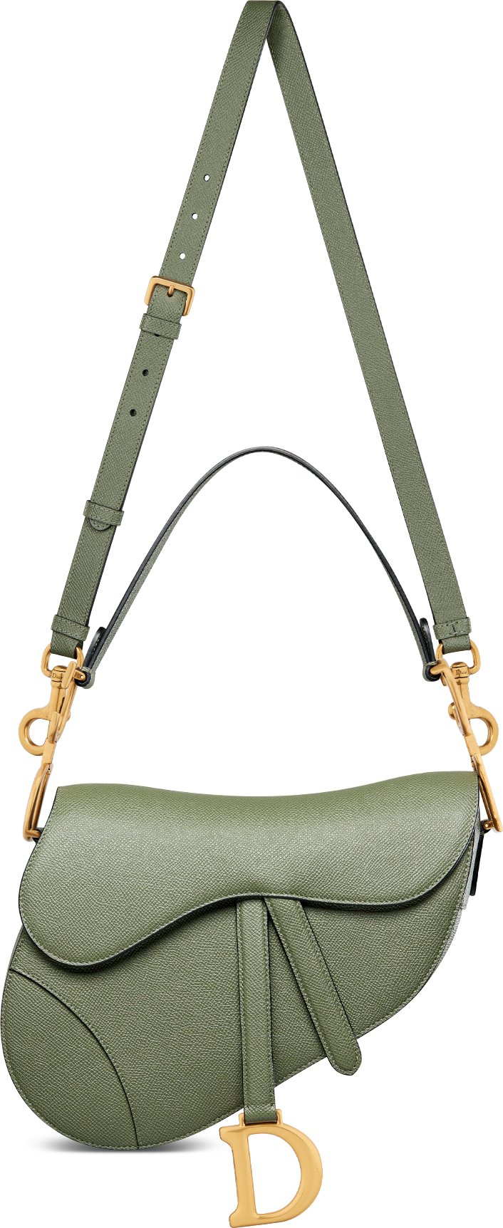 Dior green saddle bag top