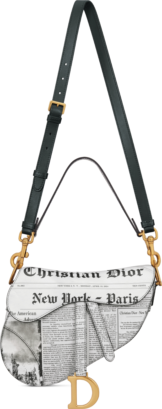 Christian dior newspaper saddle bag best sale