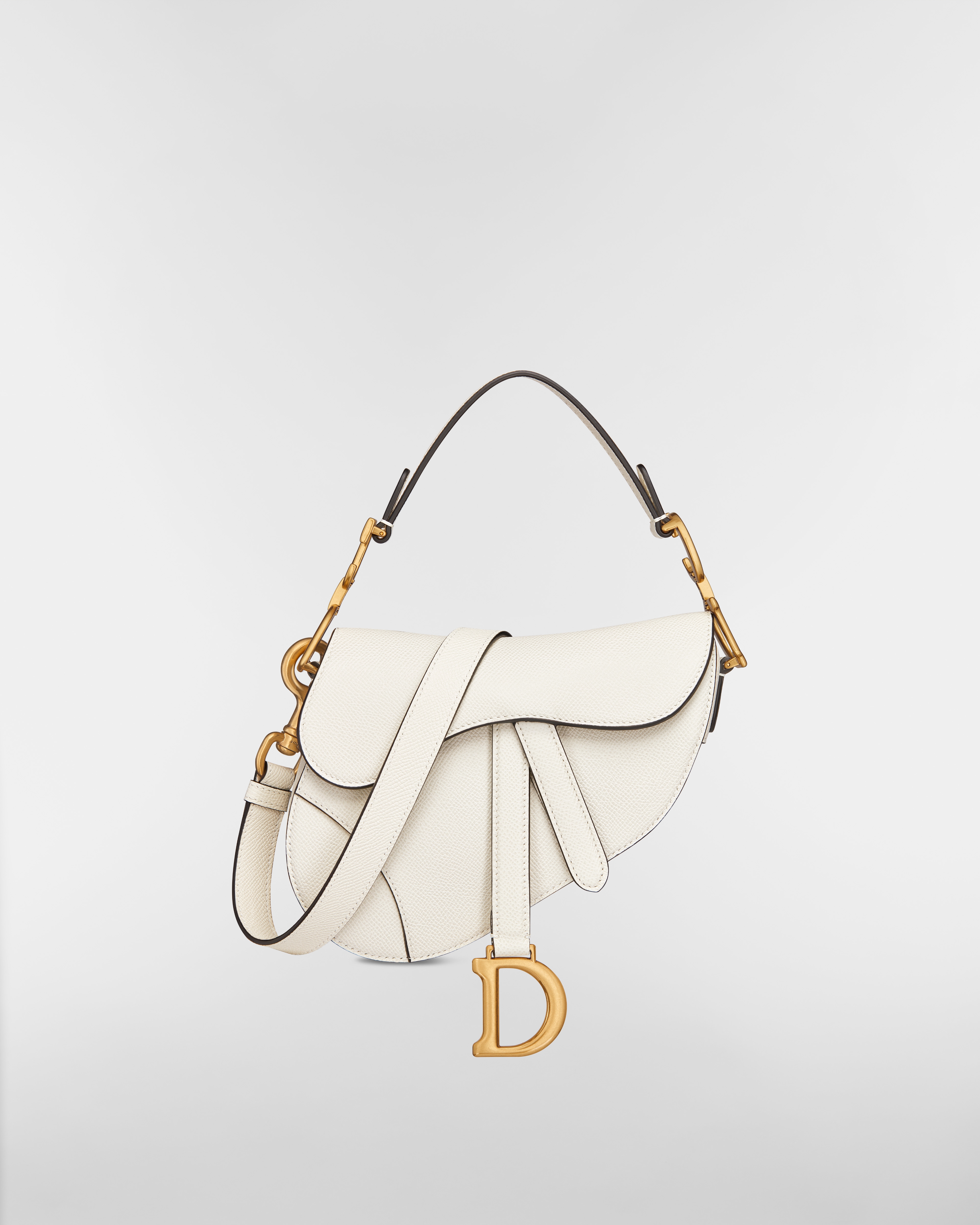 새들 스트랩 백 미니 라떼 그레인 카프스킨 E01