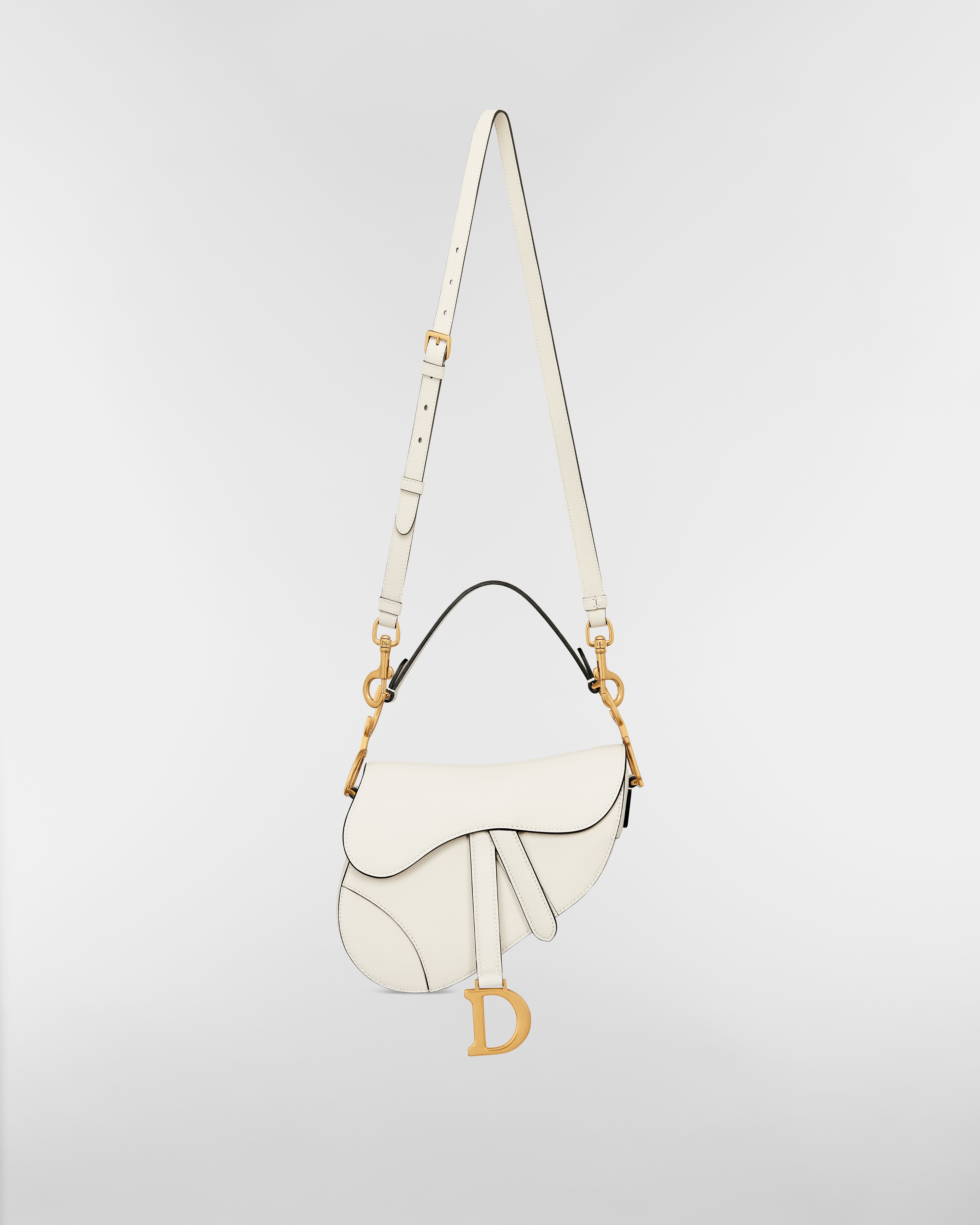 새들 스트랩 백 미니 라떼 그레인 카프스킨 E07