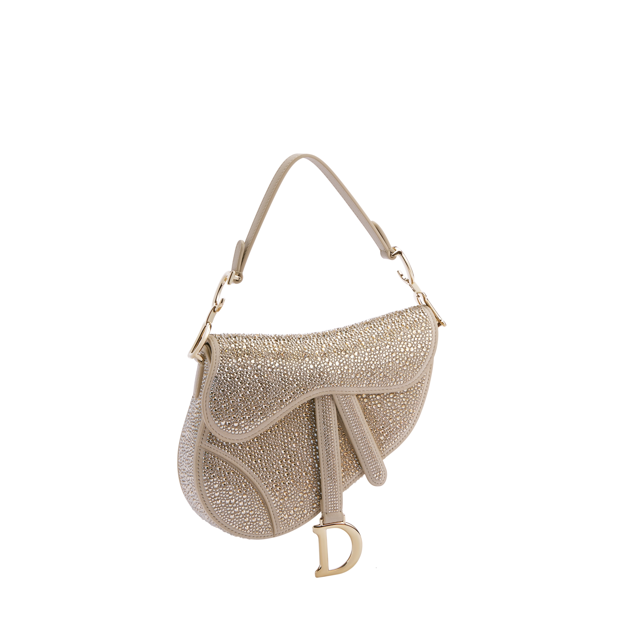 moogle03様用クリスチャン・ディオールSaddle iPhone14 Small Saddle Bag with Strap Gold-Tone Lambskin and Strass | DIOR
