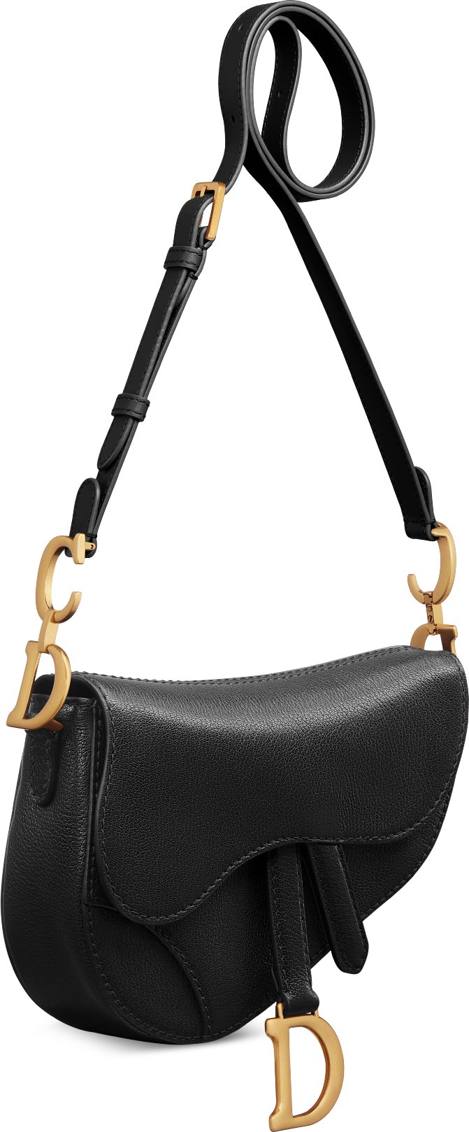 Bolsa Soft Saddle míni com alça aria_threeQuarterClosedView