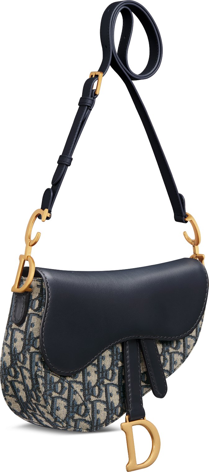 Mini Soft Saddle Bag with Strap Three quarter closed view