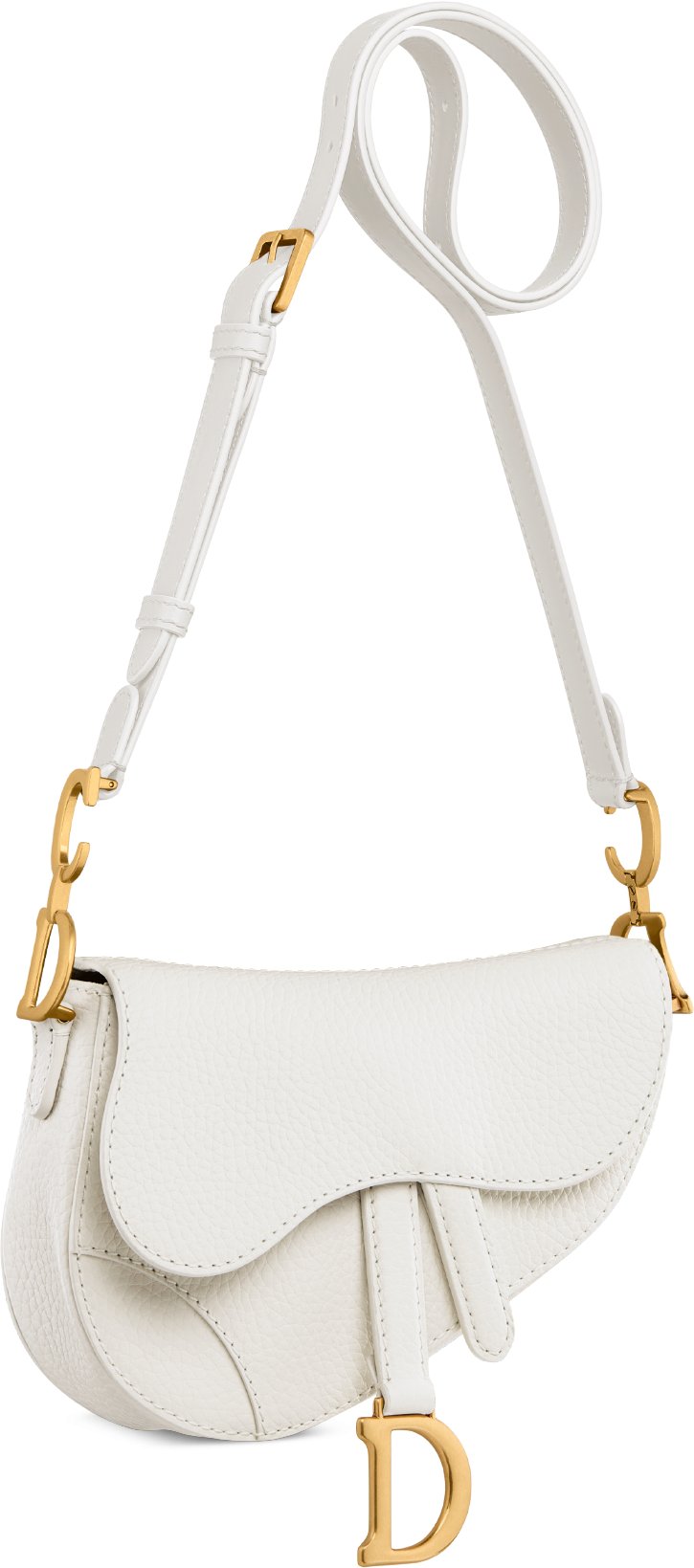 Mini Soft Saddle Bag with Strap Three quarter closed view