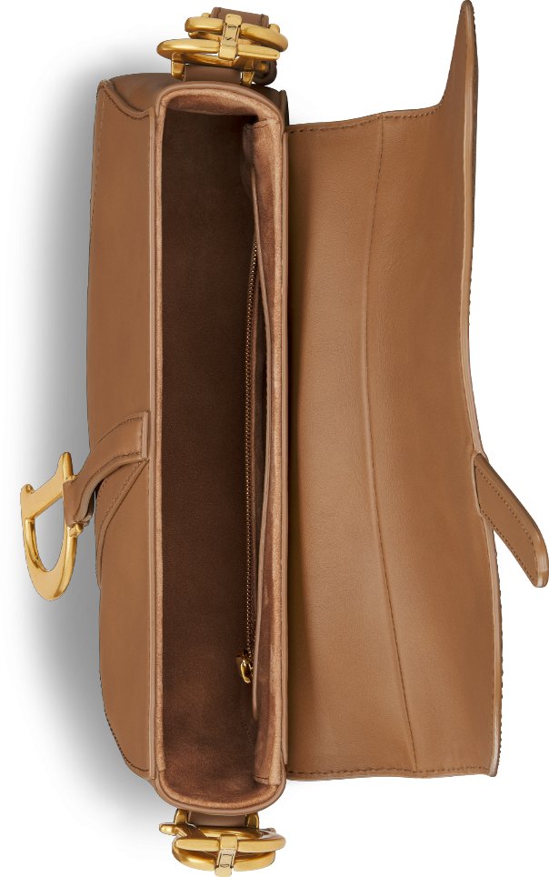 Medium Soft Saddle Bag with Strap Top shot view