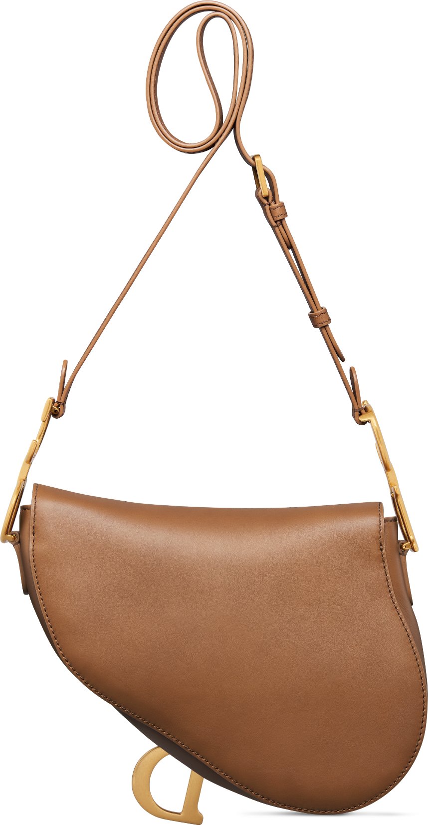 Medium Soft Saddle Bag with Strap Back view