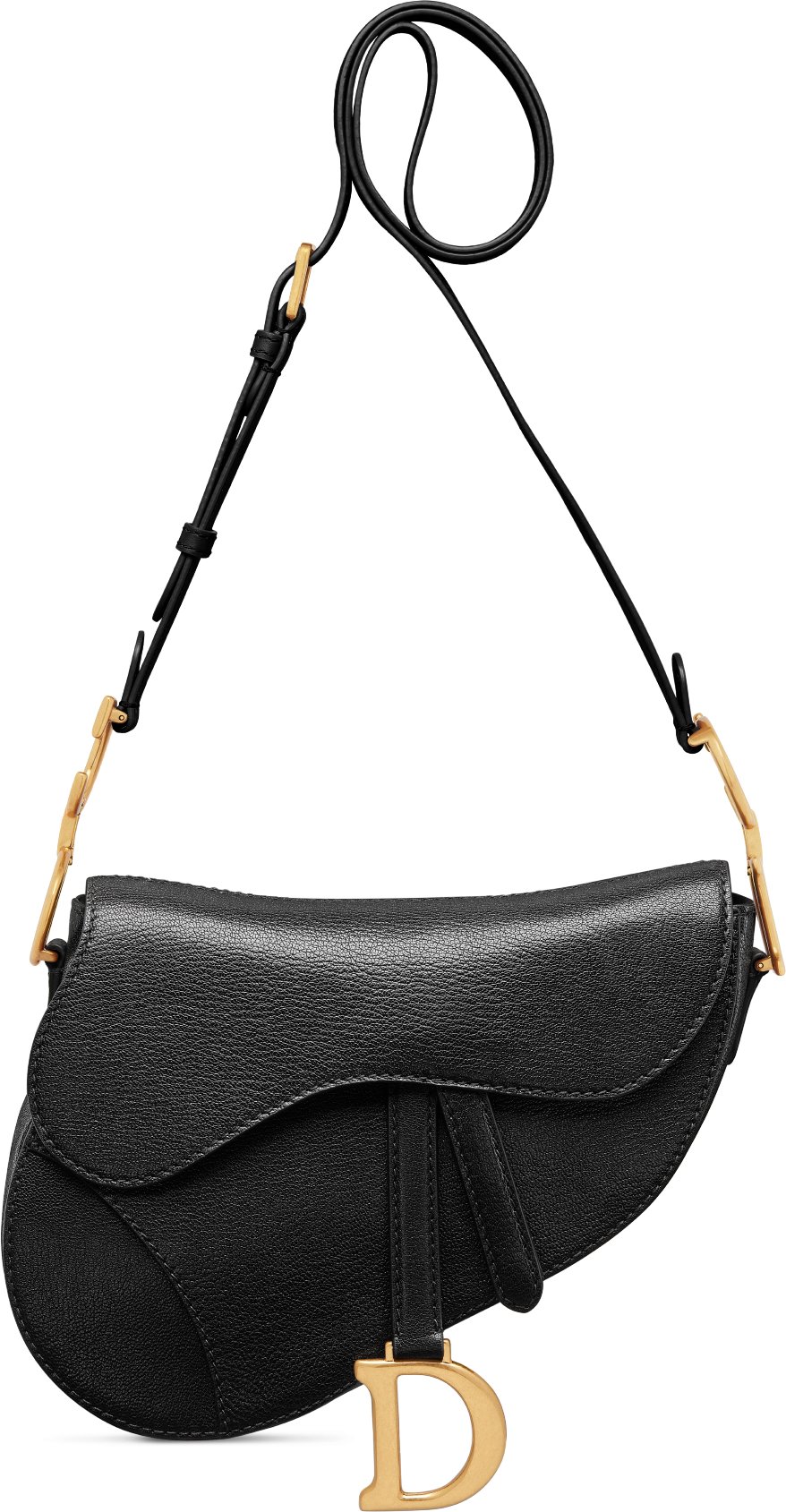 Medium Soft Saddle Bag with Strap Front view Front view