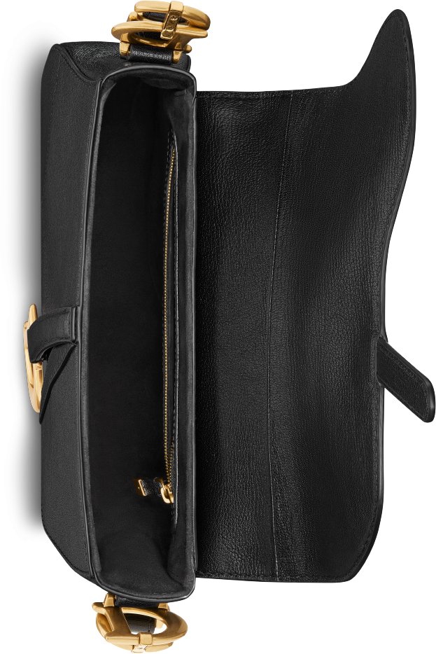 Medium Soft Saddle Bag with Strap Top shot view