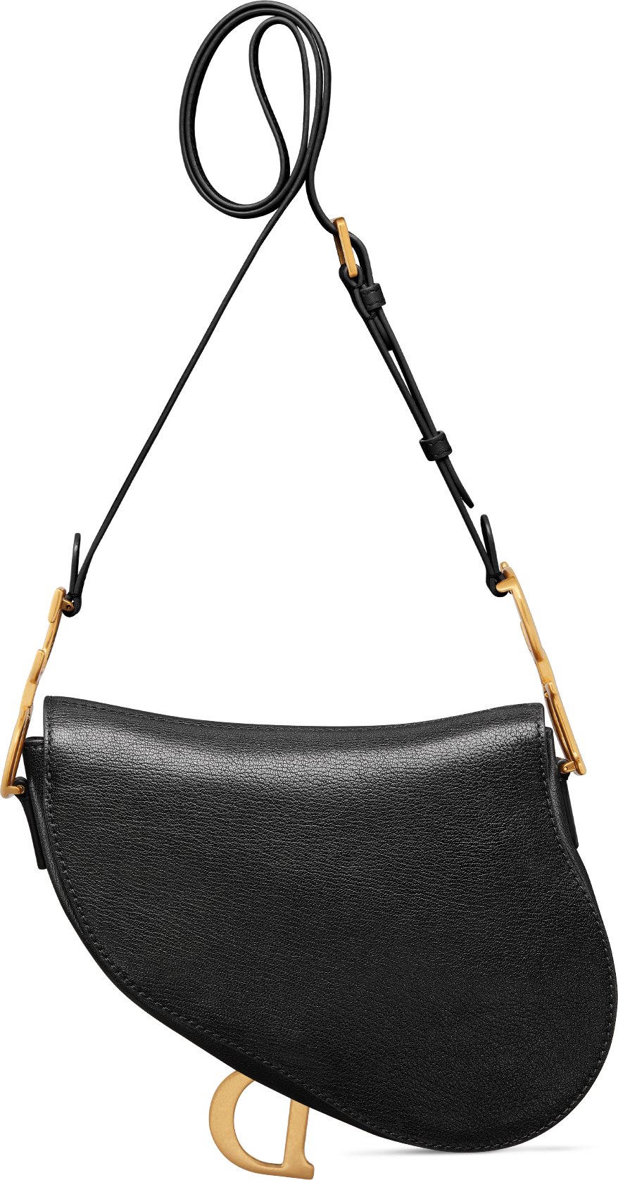 Medium Soft Saddle Bag with Strap Back view