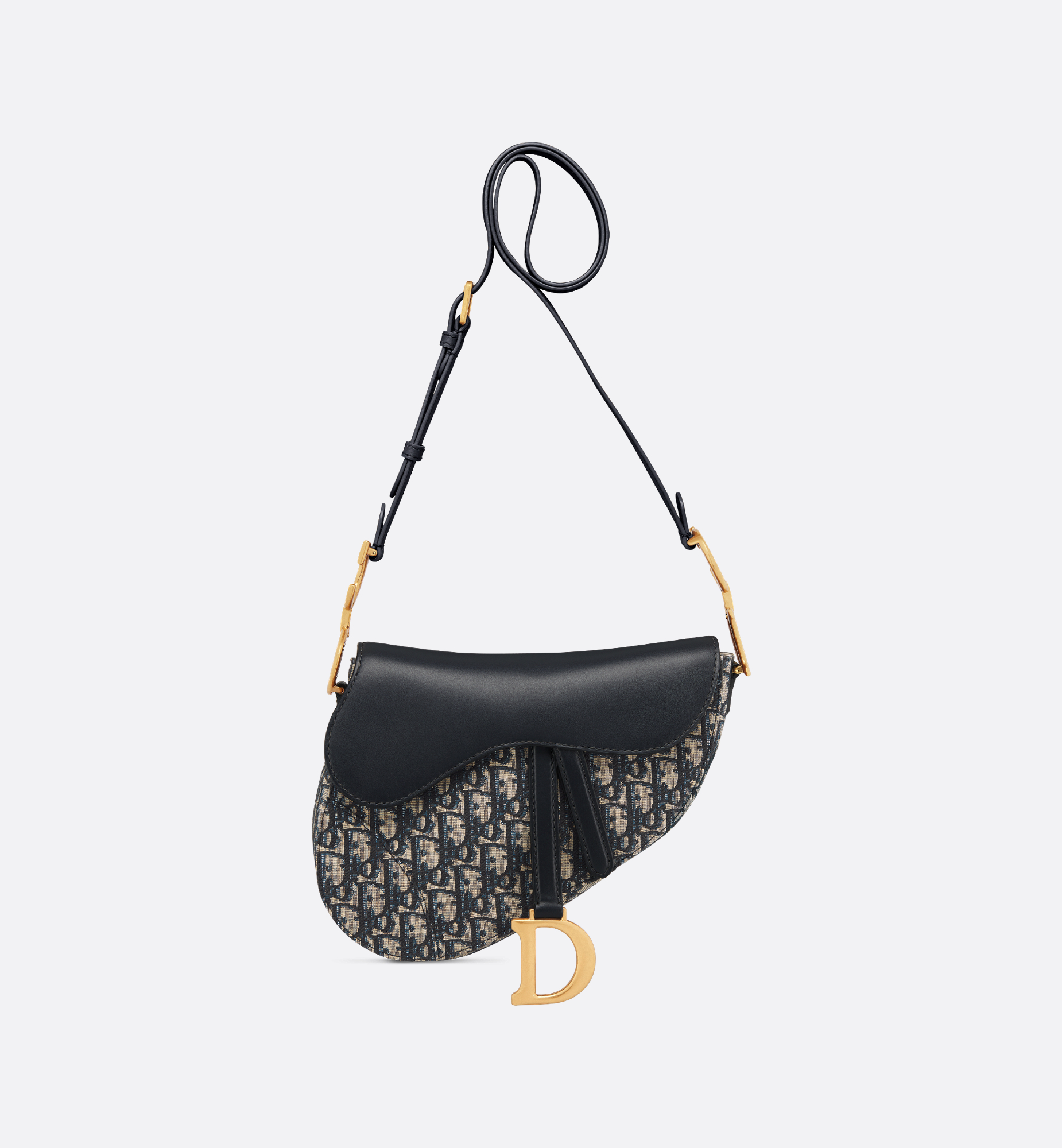 Medium Soft Saddle Bag with Strap Blue Dior Oblique Jacquard Medium Soft Saddle Bag with Strap Blue Dior Oblique Jacquard