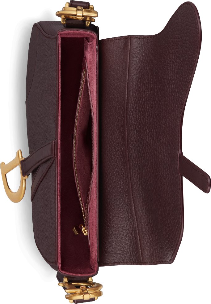 Medium Soft Saddle Bag with Strap Top shot view