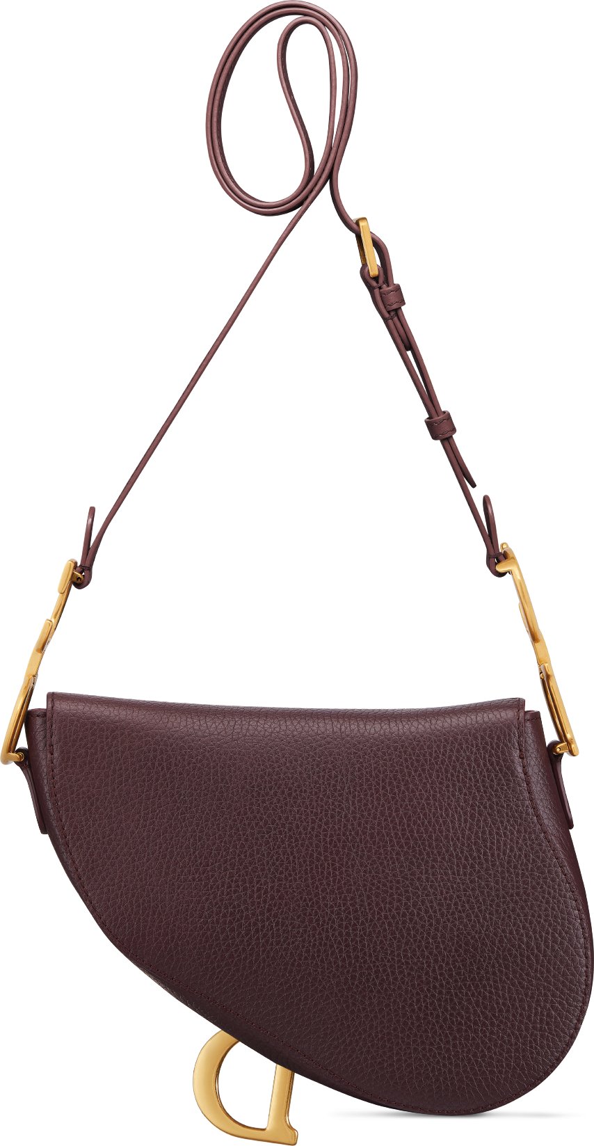 Medium Soft Saddle Bag with Strap Back view