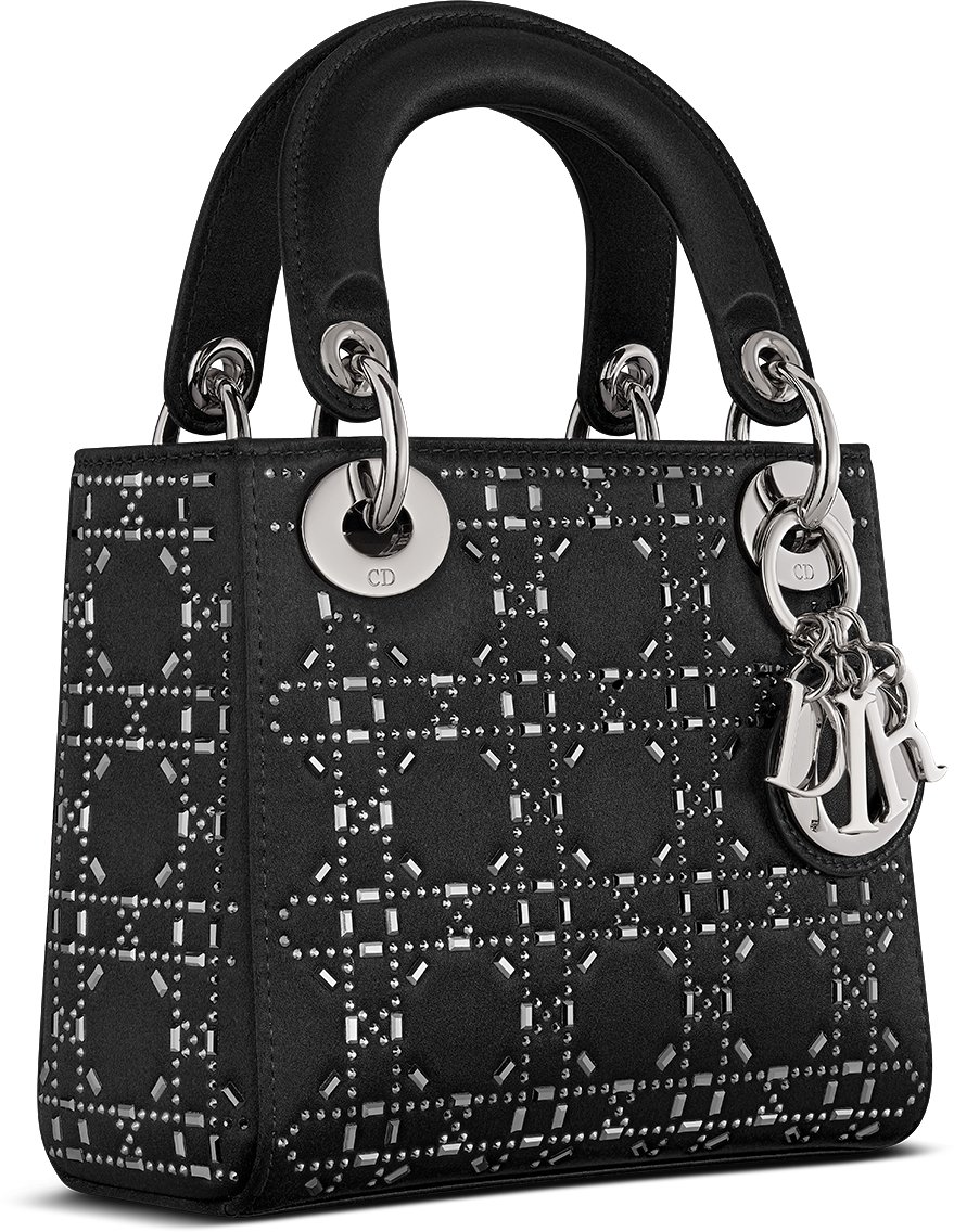 Mini Lady Dior Bag Three quarter closed view