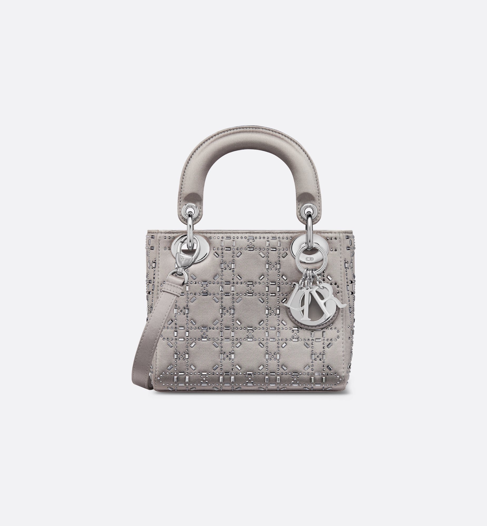 Mini Lady Dior Bag Black Strass Cannage Satin | DIOR Mini Lady Dior Bag Black Strass Cannage Satin | DIOR