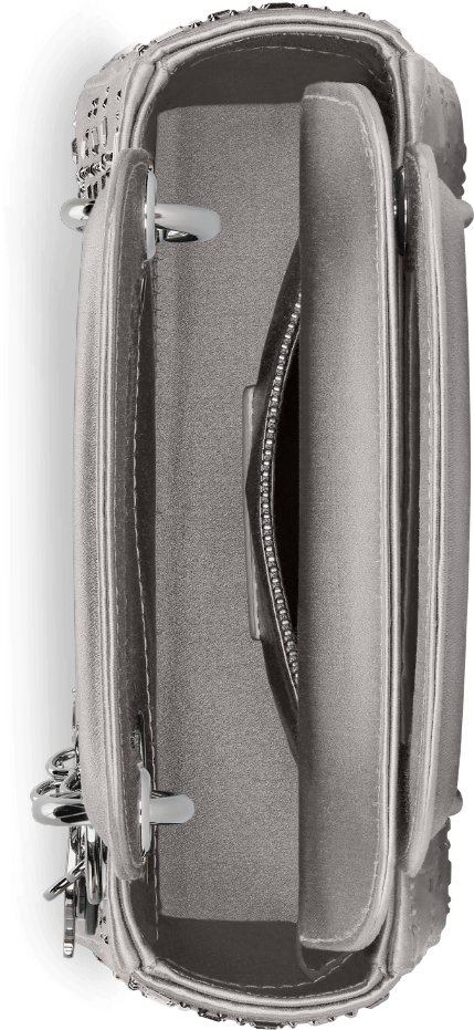 Lady dior grey mini sale