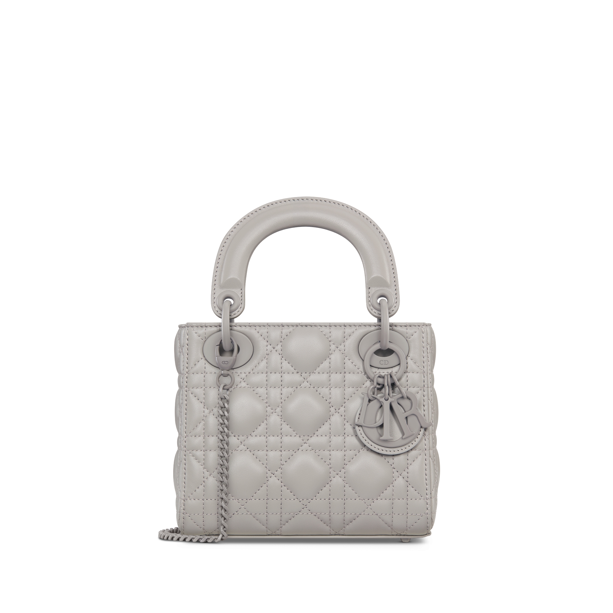 Mini Lady Dior Bag Gray Cannage Lambskin E01