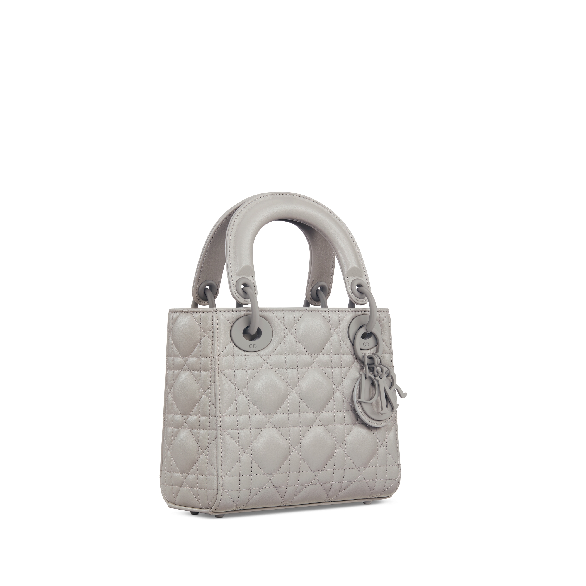 Mini Lady Dior Bag Gray Cannage Lambskin E03
