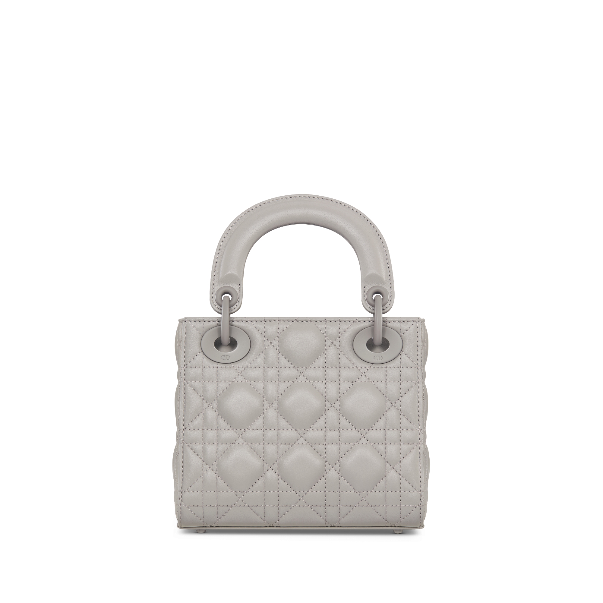 Mini Lady Dior Bag Gray Cannage Lambskin E08