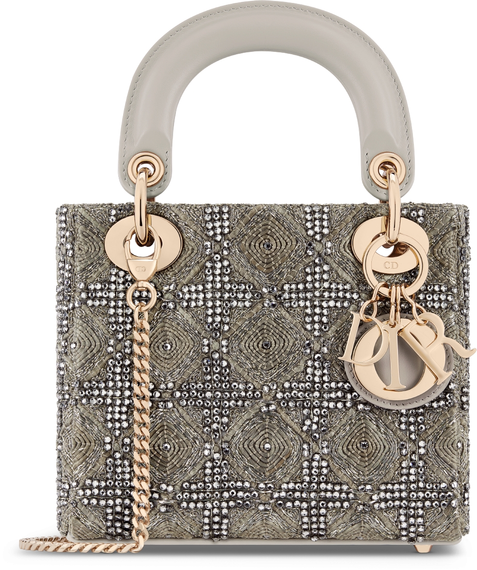 Lady dior bag in embroidered calfskin store