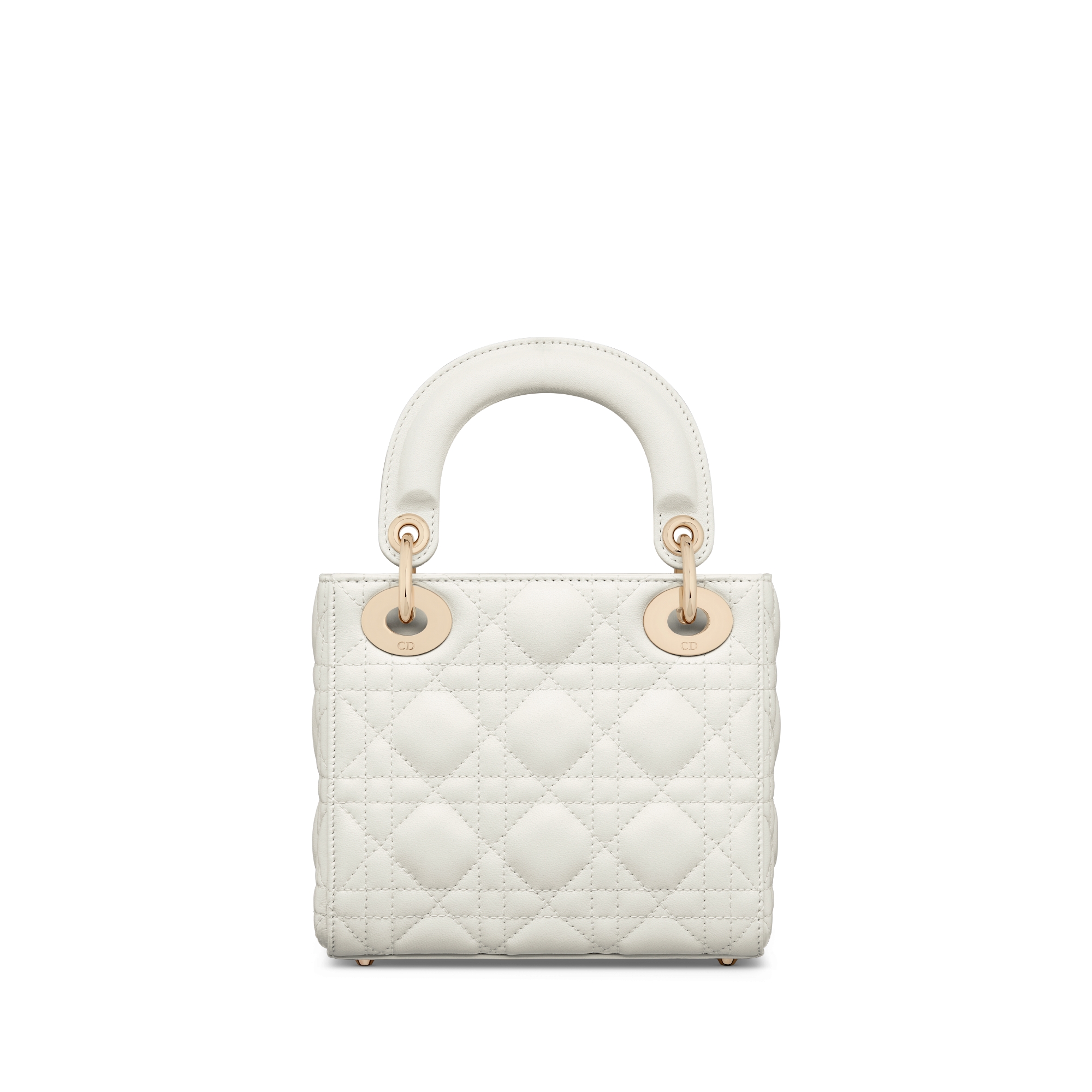 Mini Lady Dior Bag Latte Cannage Lambskin E08
