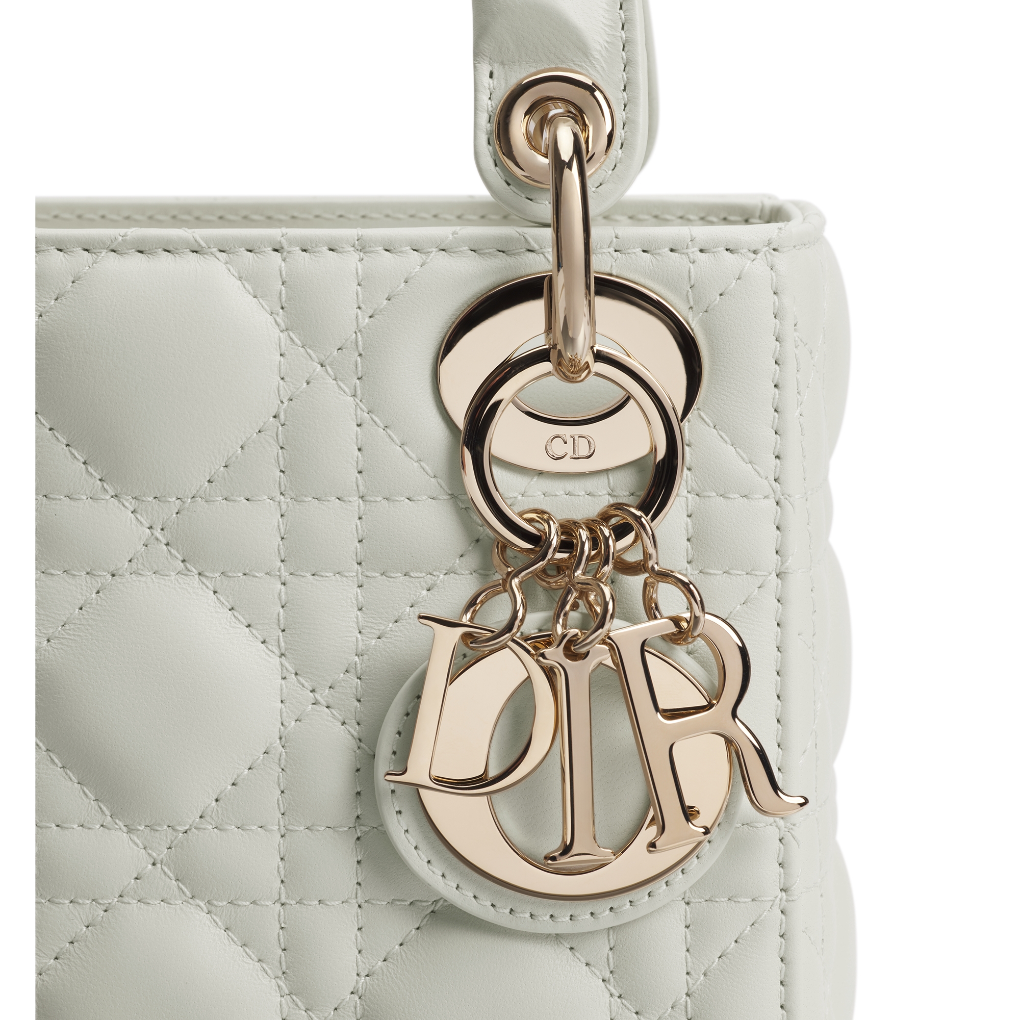 Mini Lady Dior Bag Latte Cannage Lambskin E09