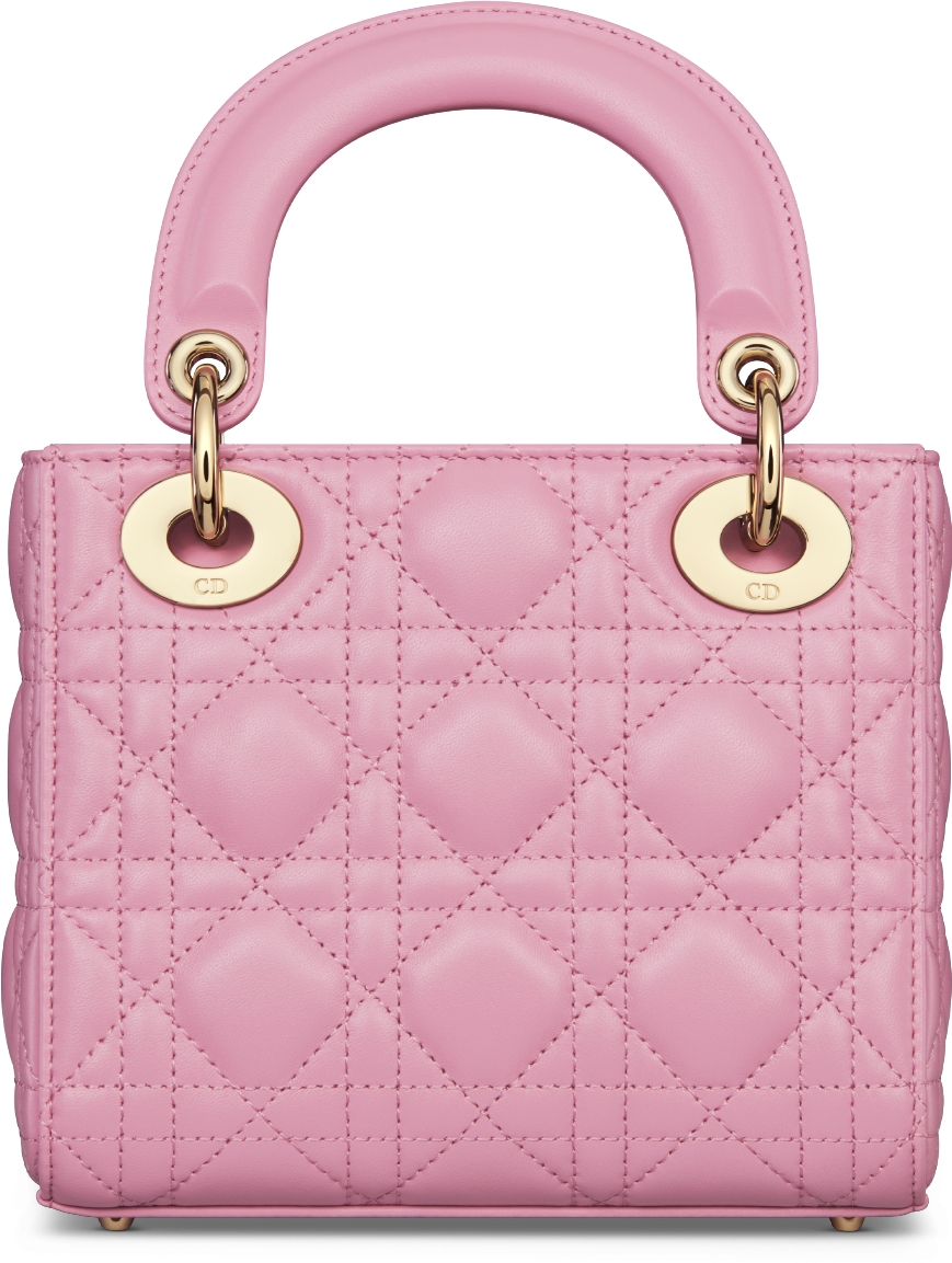 Mini Lady Dior Bag Hydrangea Pink Cannage Lambskin DIOR