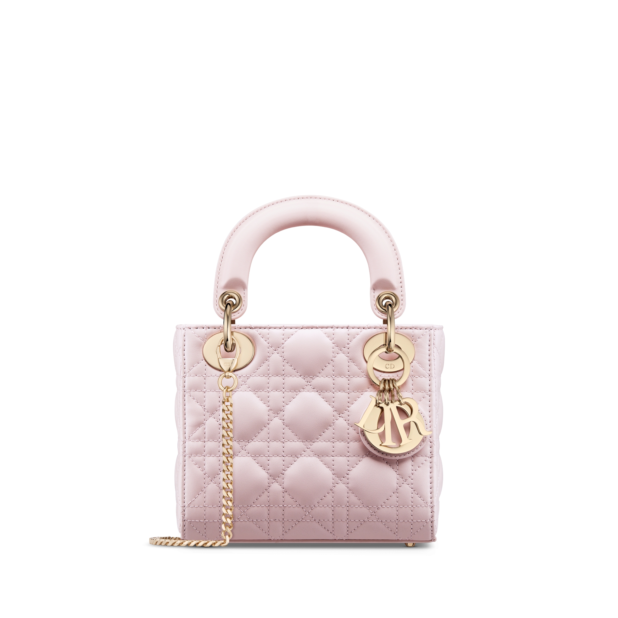 Mini Lady Dior Bag Blush Pink Cannage Lambskin E01
